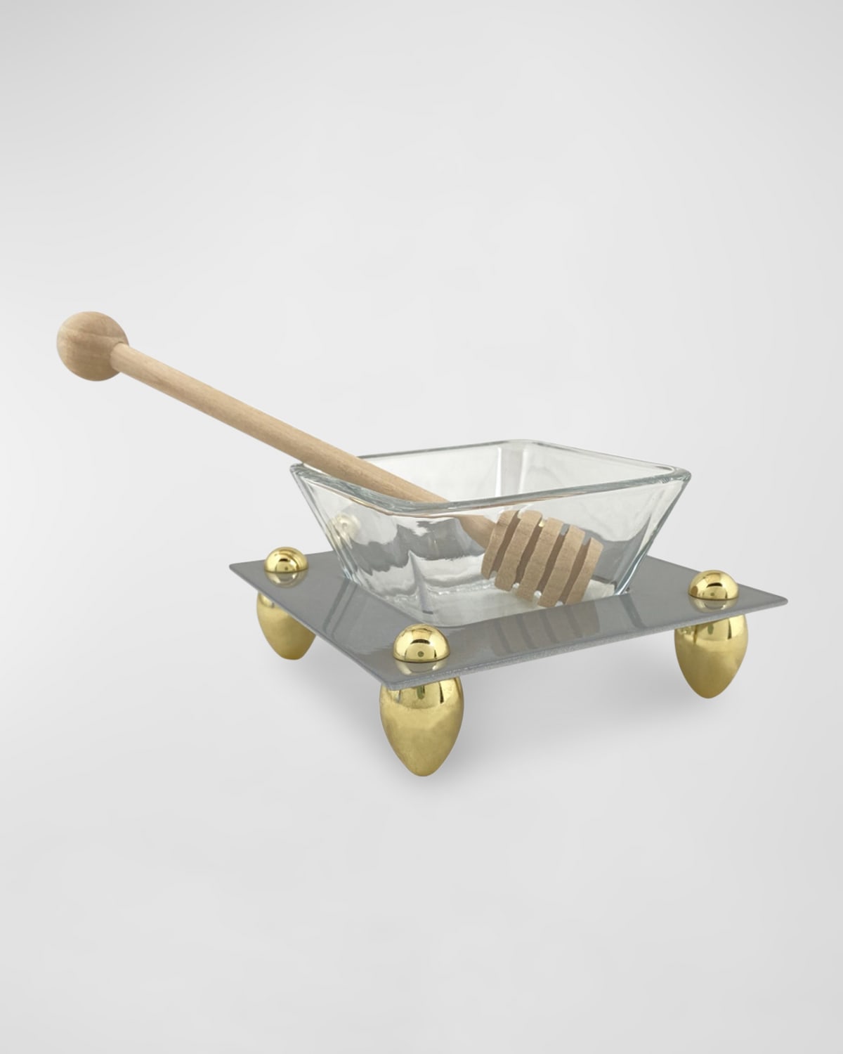 Joy Stember Metal Arts Studio Contemporary Honey Dish by Joy Stember