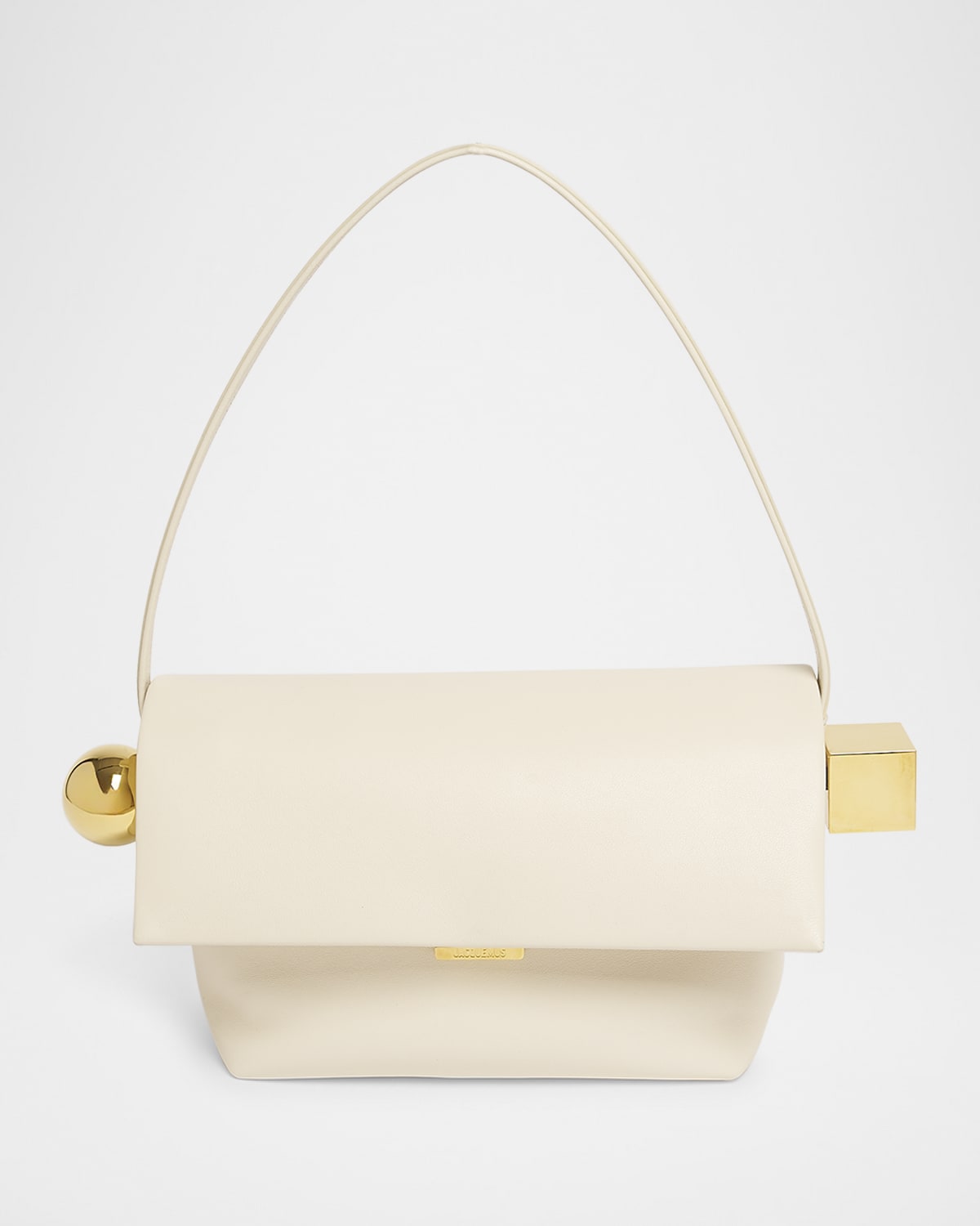 Jacquemus Le Rond Carre Leather Shoulder Bag