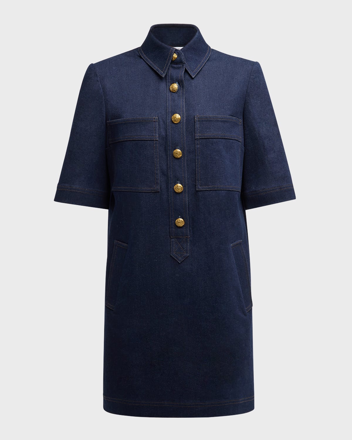 Veronica Beard Koulis Denim Shirtdress