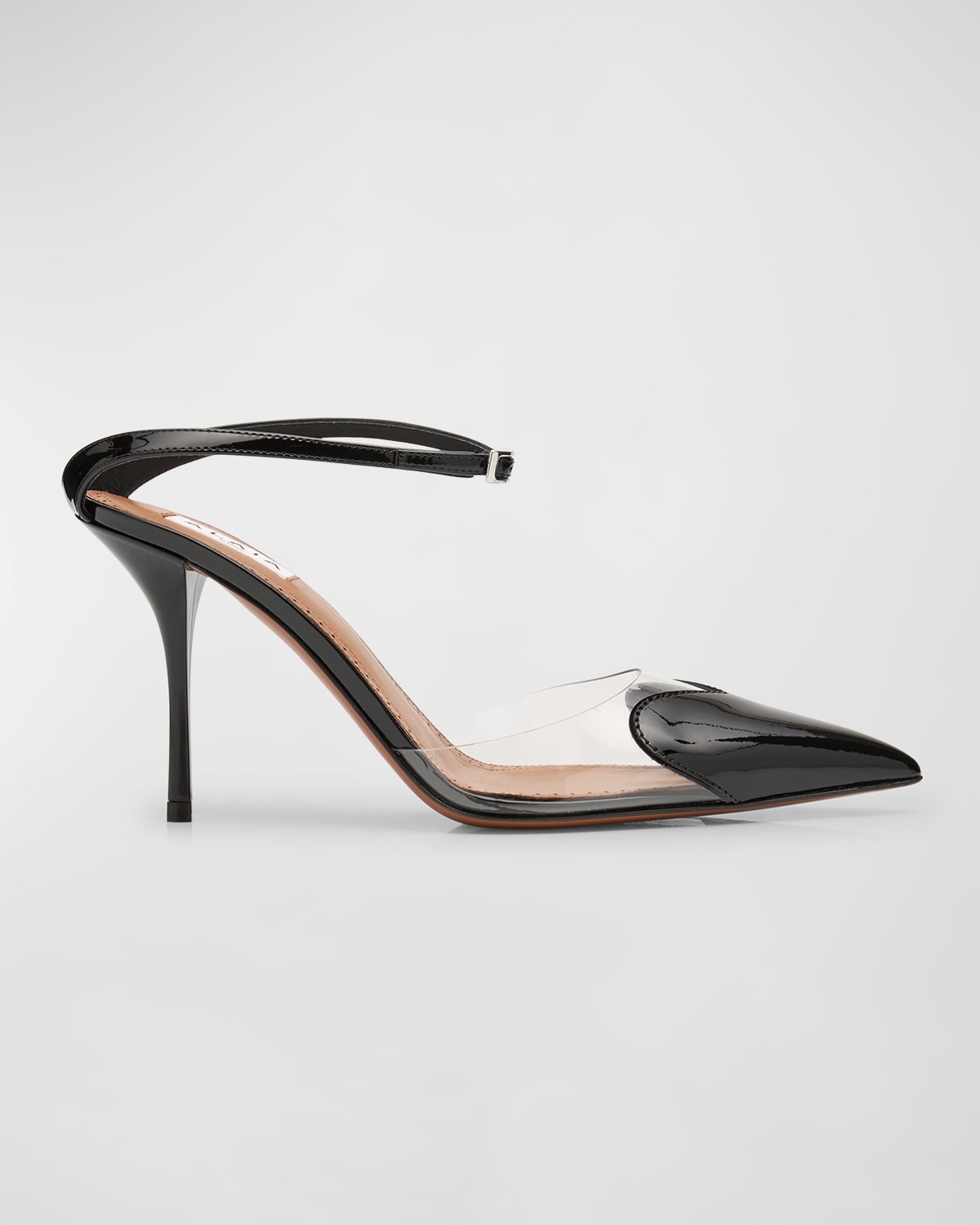 ALAIA Patent Heart-Toe Stiletto Pumps