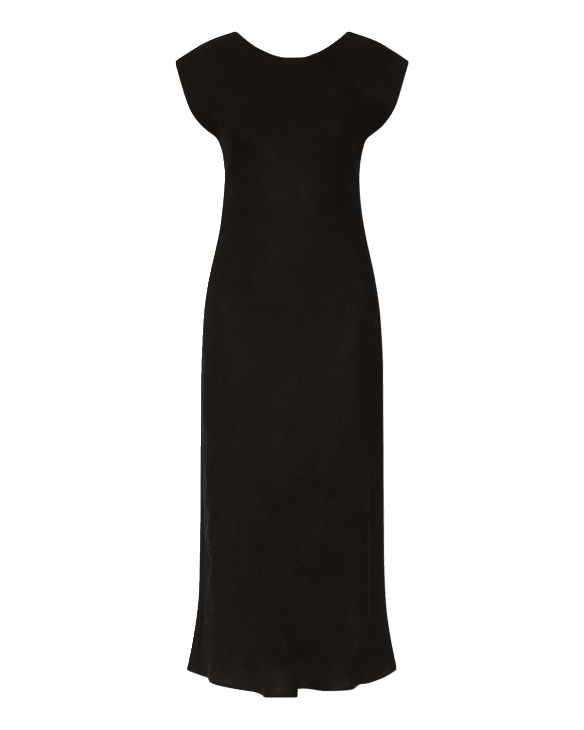 Marella Hidalgo Sleeveless Boat-Neck Linen Midi Dress