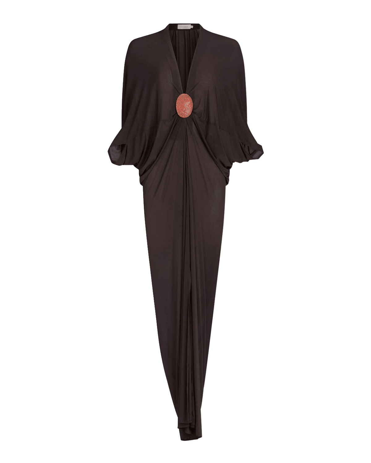 Silvia Tcherassi Malu Crystal Draped Maxi Dress