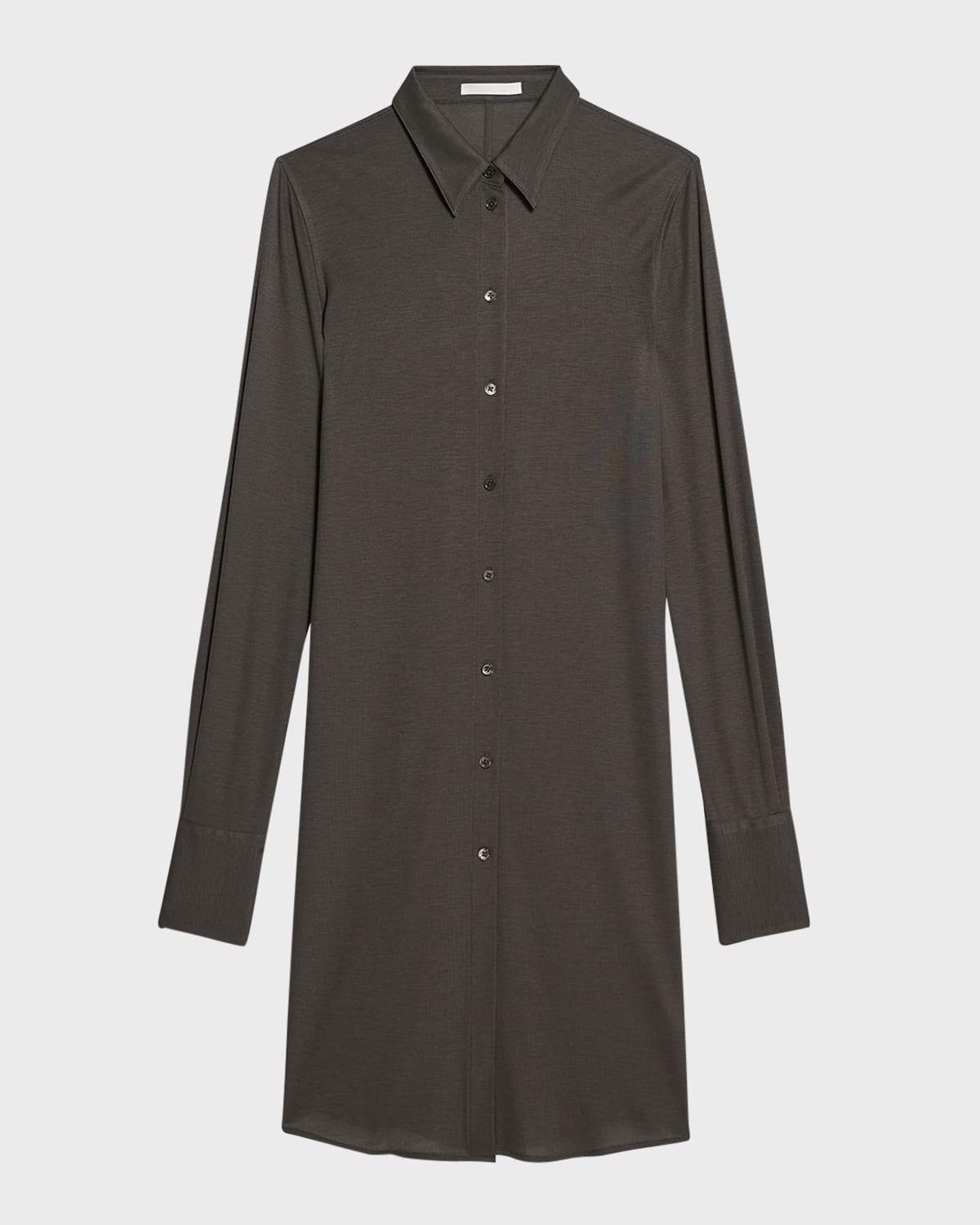 Helmut Lang Ribbed Button-Front Dress