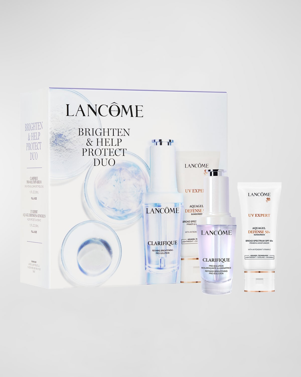 Lancome Brighten & Help Protect Duo with UV Expert and Clarifique