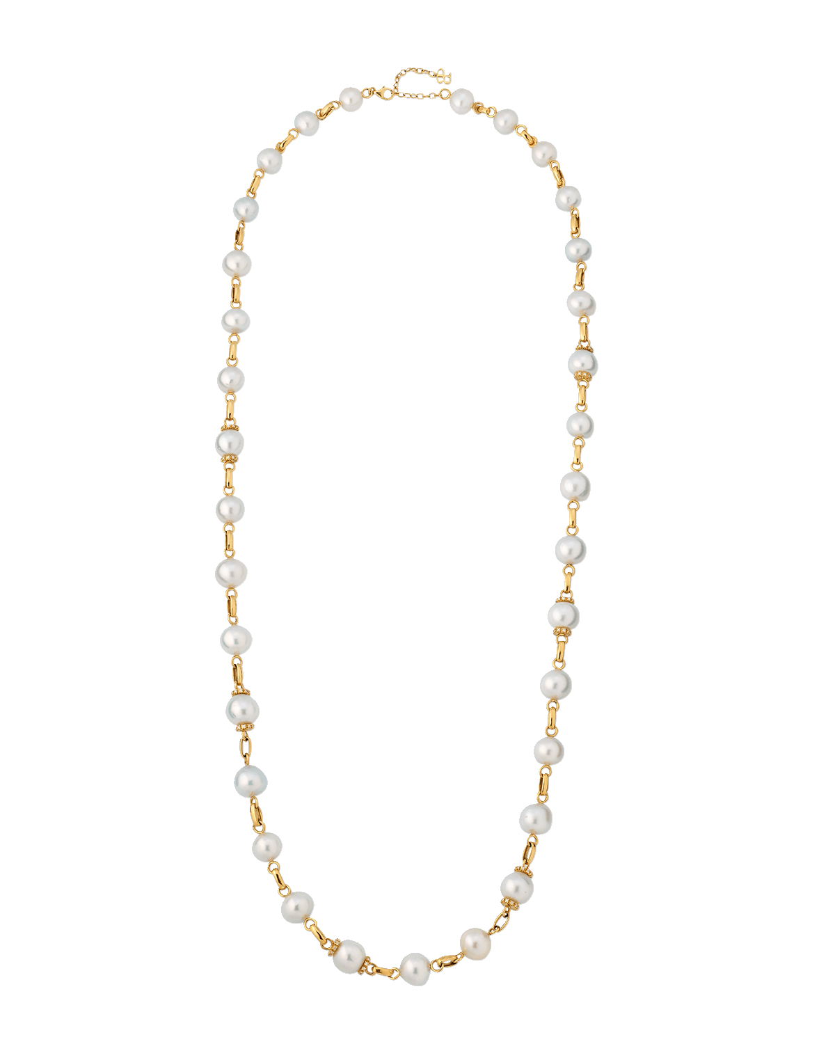 Belpearl 18K White Gold 12-14.5mm South Sea Pearl and Diamond Necklace