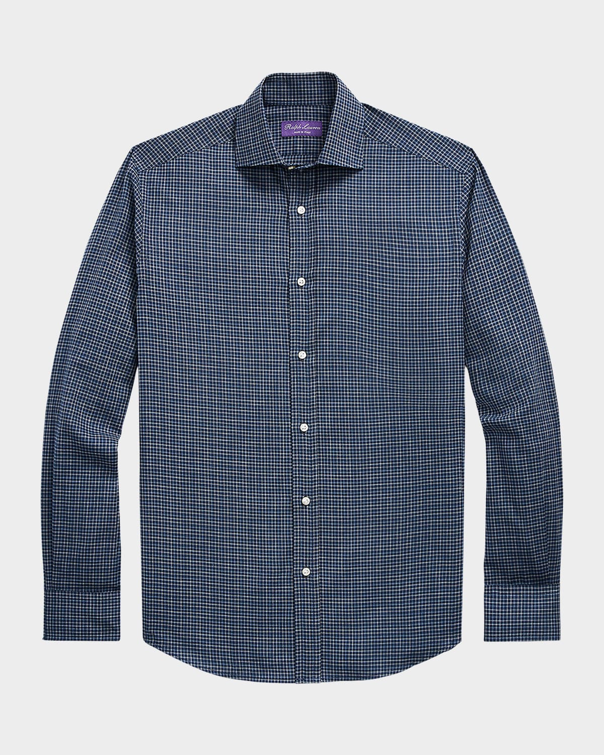 Ralph Lauren Purple Label Men's Aston Double-Tattersal Flannel Shirt
