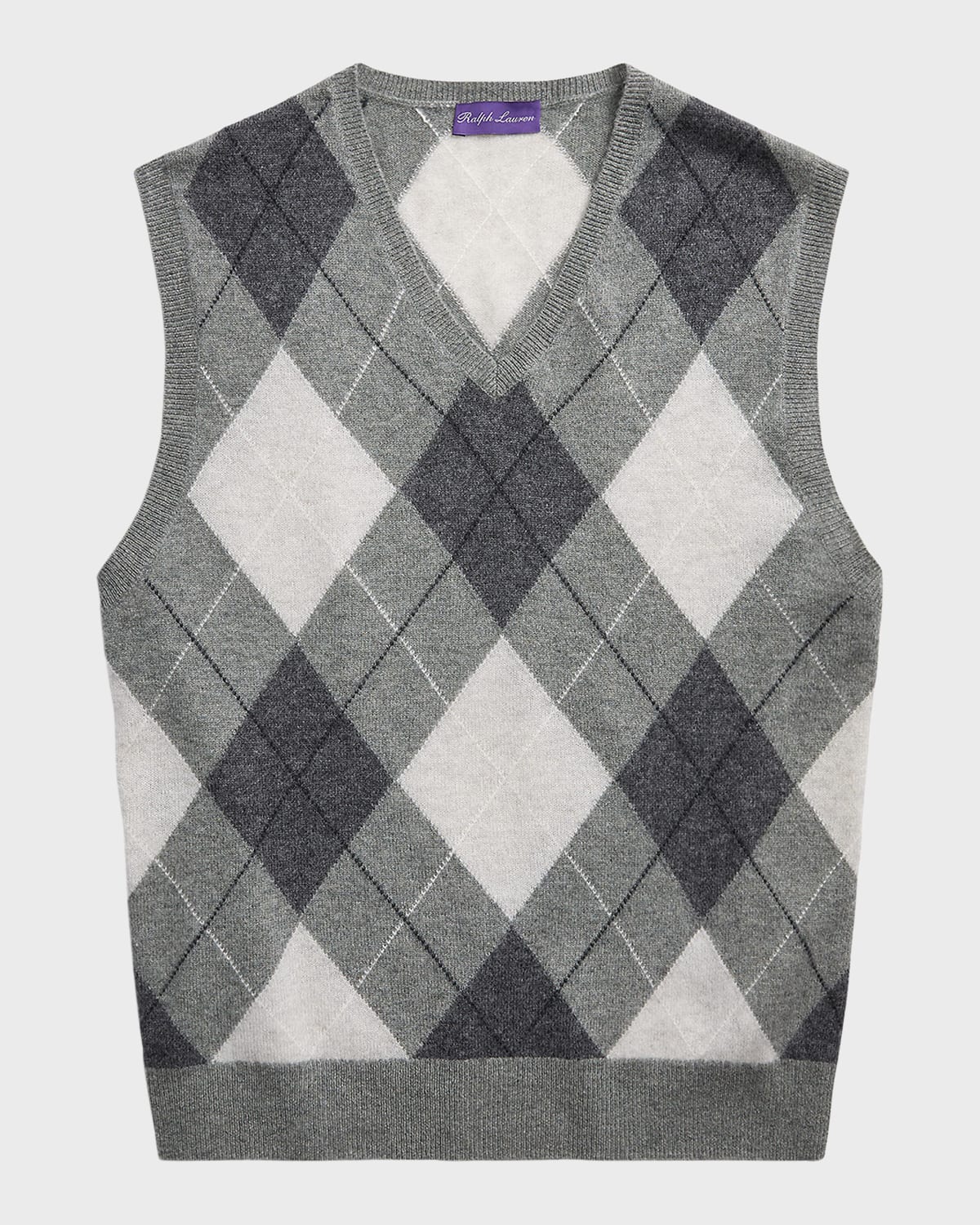 Ralph Lauren Purple Label Men's Argyle Cashmere Sweater Vest