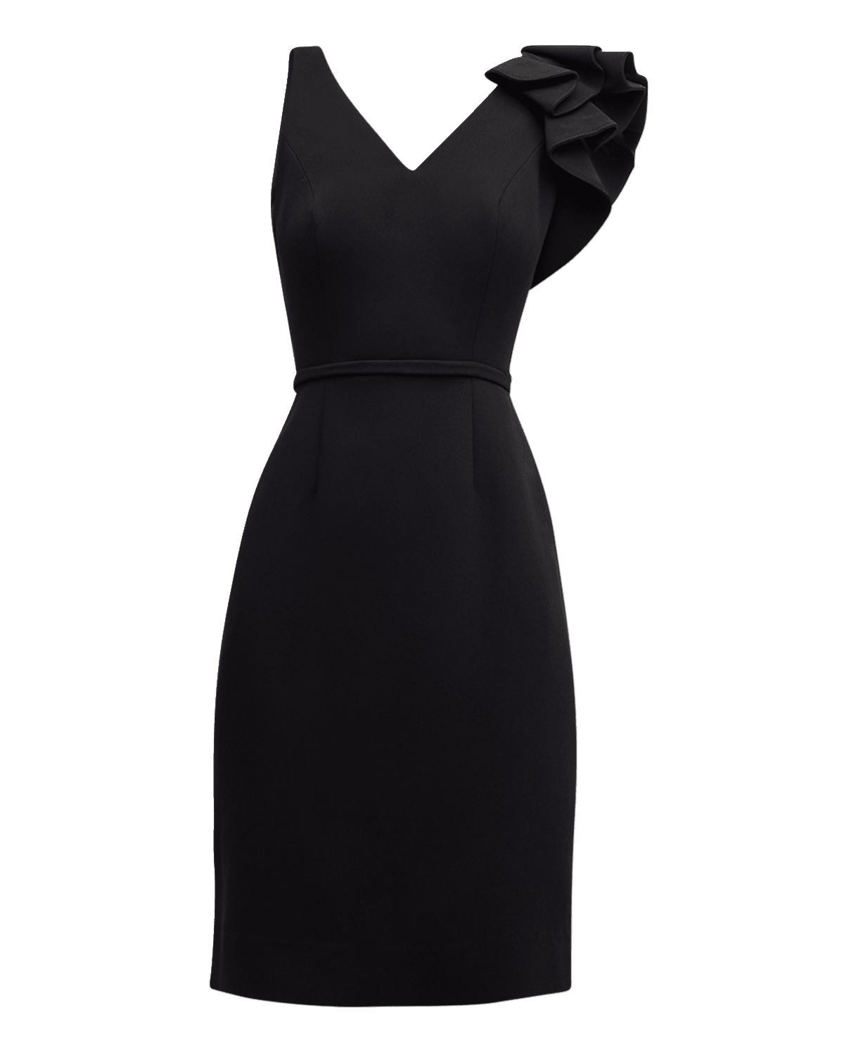 Rickie Freeman for Teri Jon Ruffle Stretch Crepe Dress