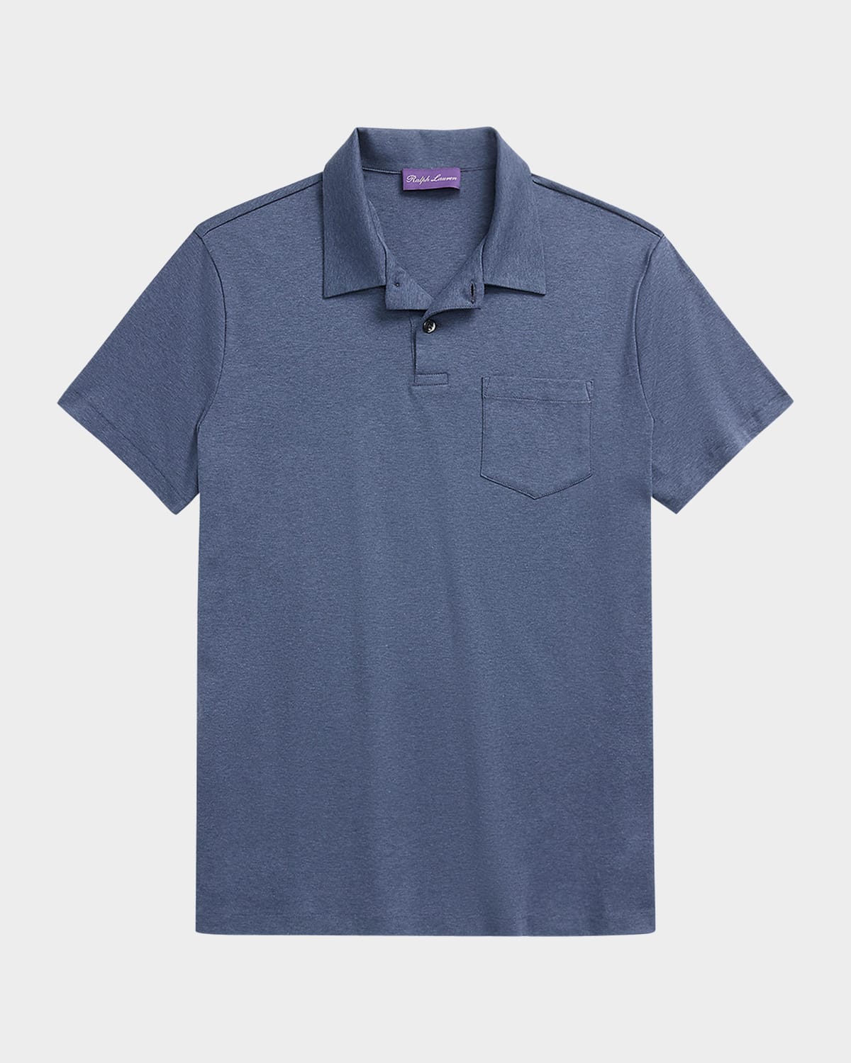 Ralph Lauren Purple Label Men's Interlock Cotton Knit Short-Sleeve Polo Shirt