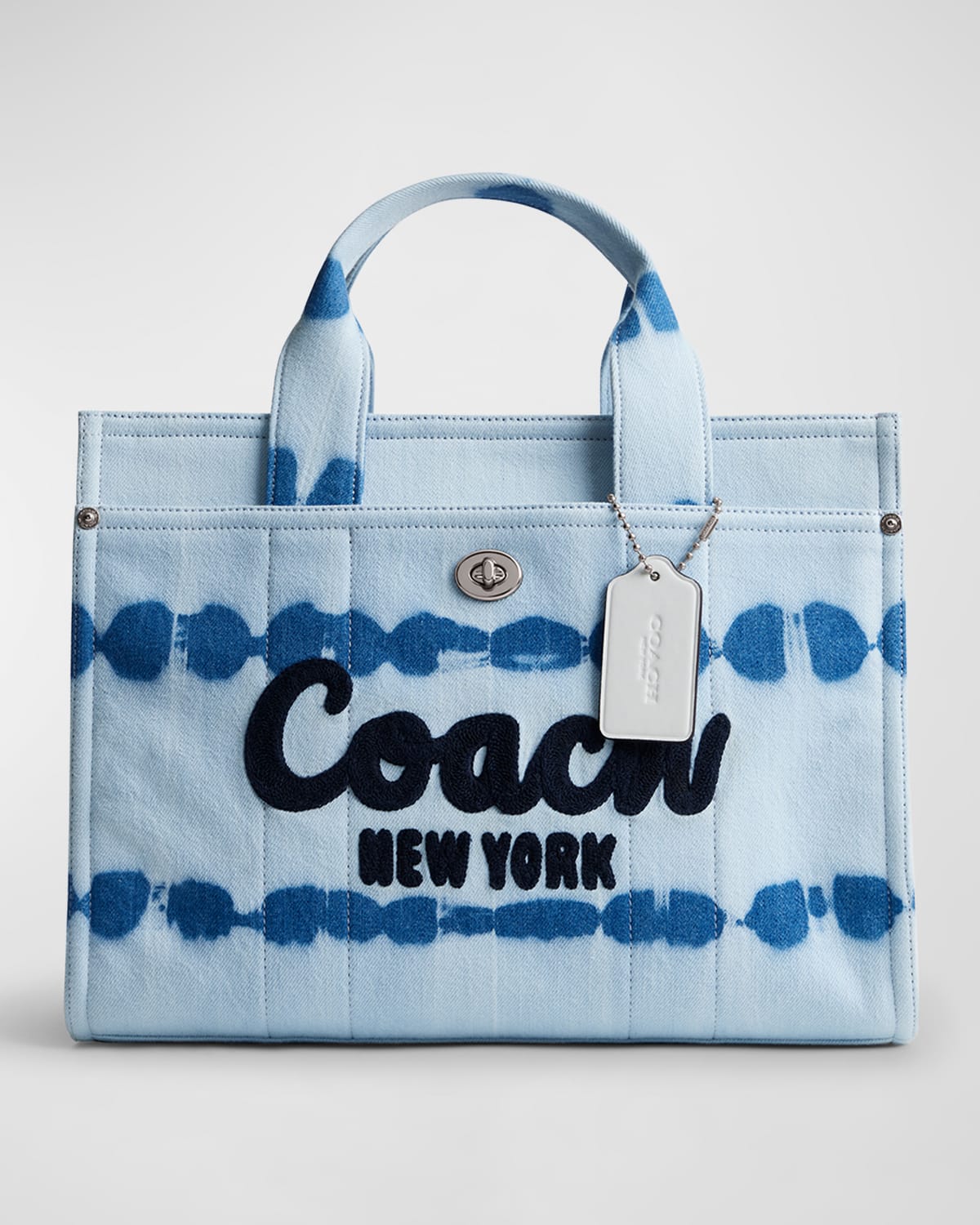 Coach Cargo Tie-Dye Denim Tote Bag