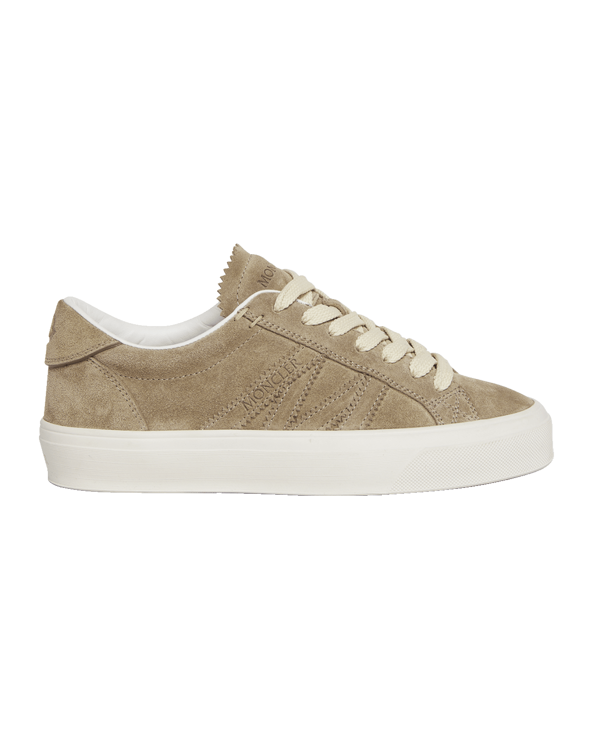 Moncler Monaco Suede Low-Top Sneakers