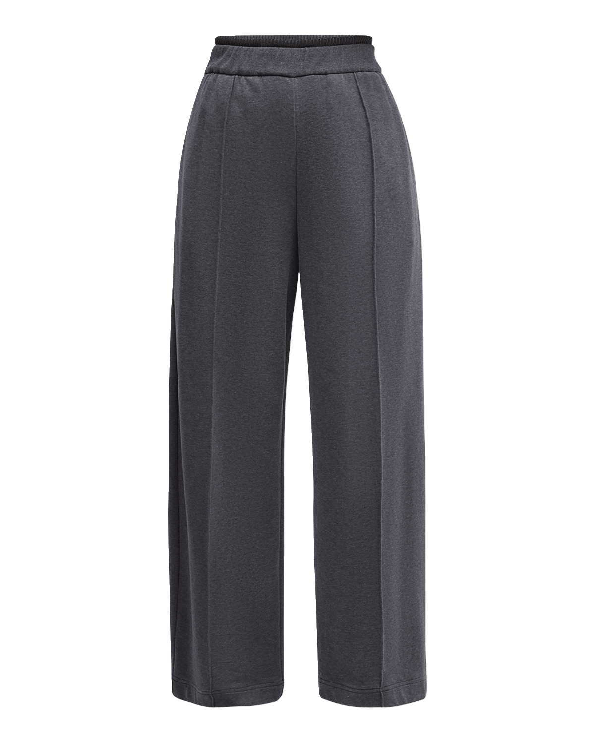 Brunello Cucinelli Monili Waistband Felpa Wide-Leg Pull-On Pants