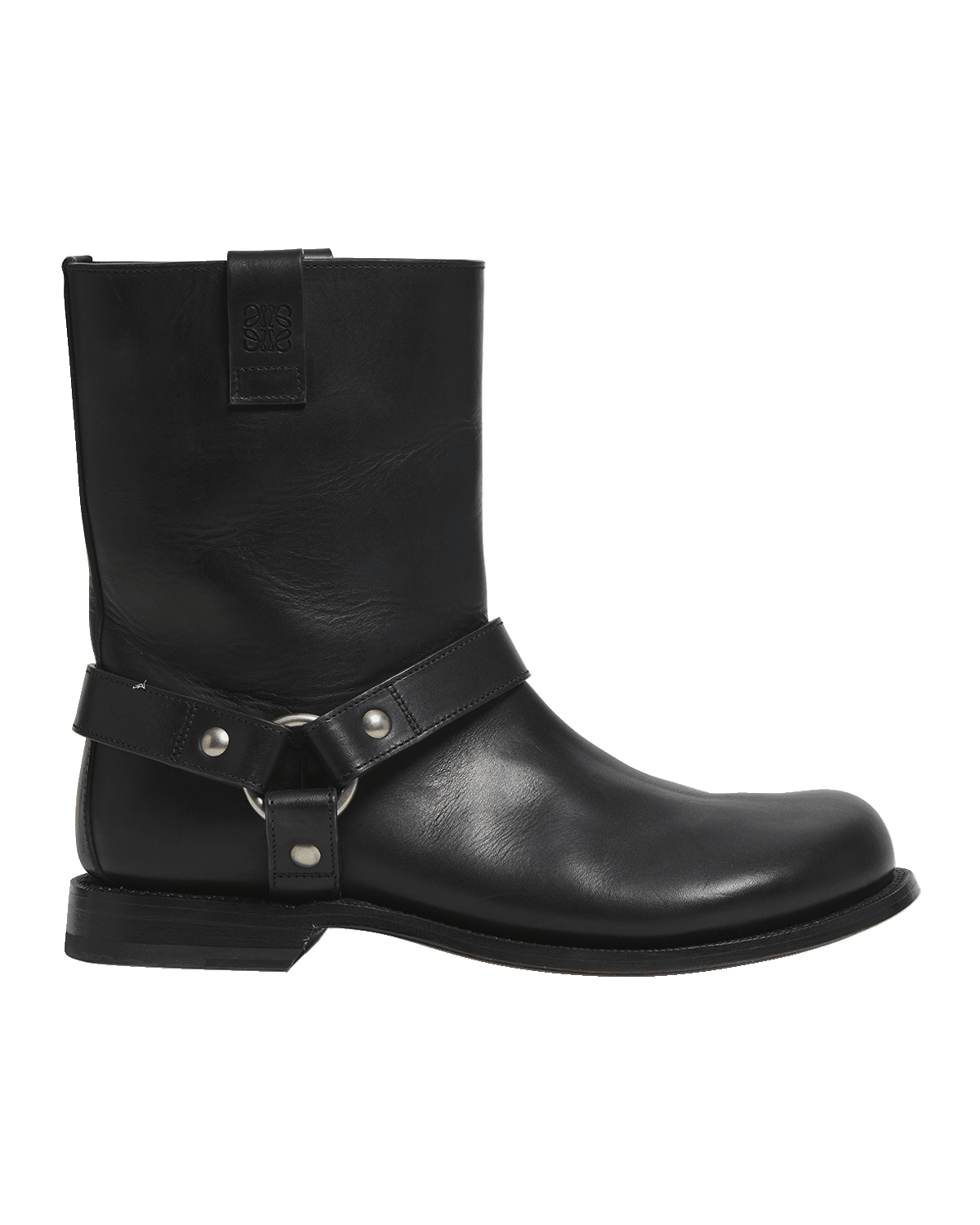 Loewe Campo Leather Harness Biker Boots