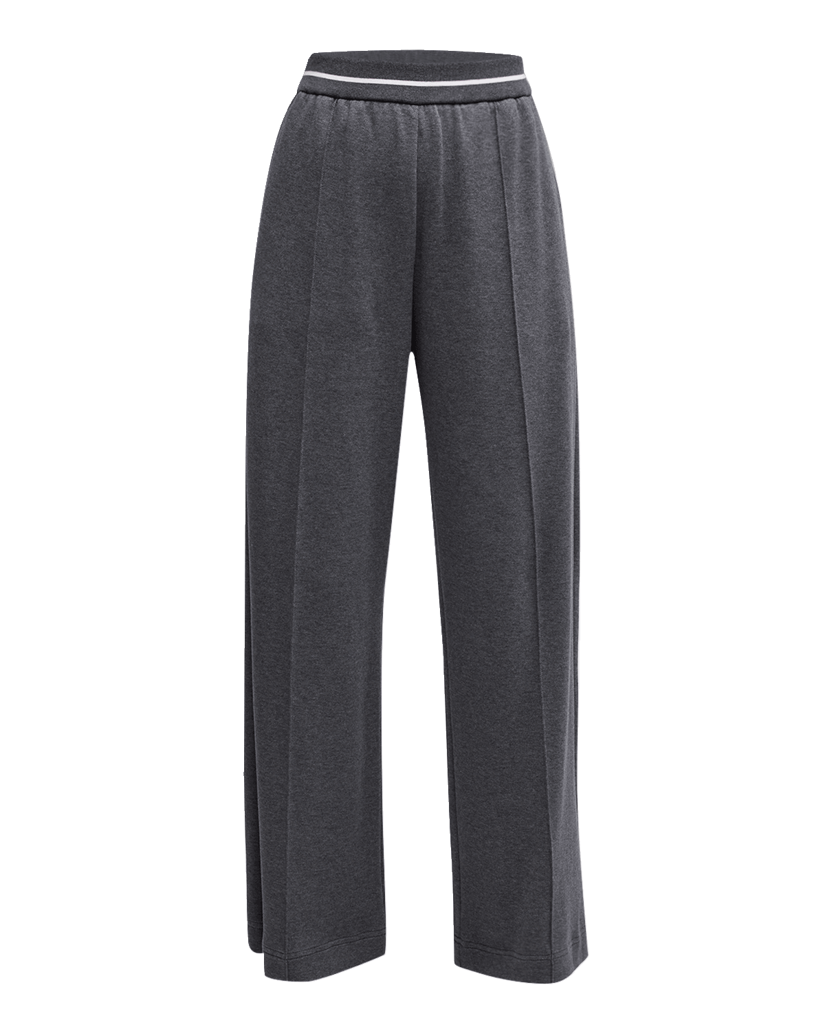 Brunello Cucinelli Piquet Fleece Wide-Leg Sport Pants