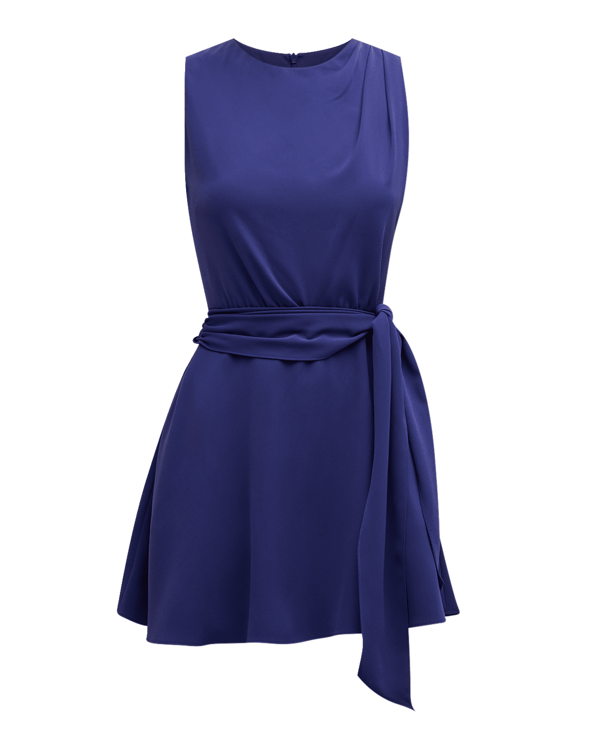 Black Halo Emsley Sleeveless Tie-Waist Mini Dress