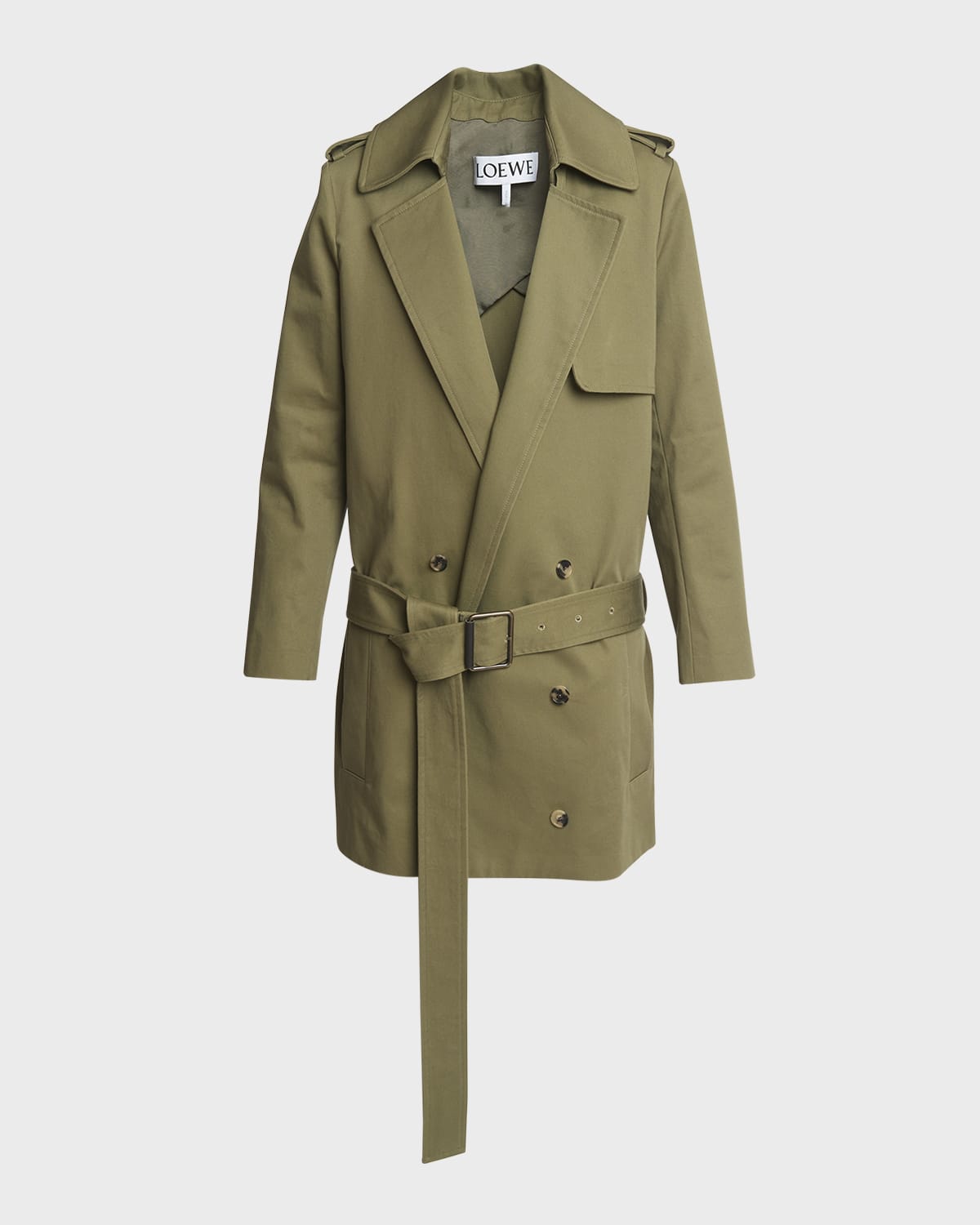 Loewe Belted Double-Breasted Trench Coat