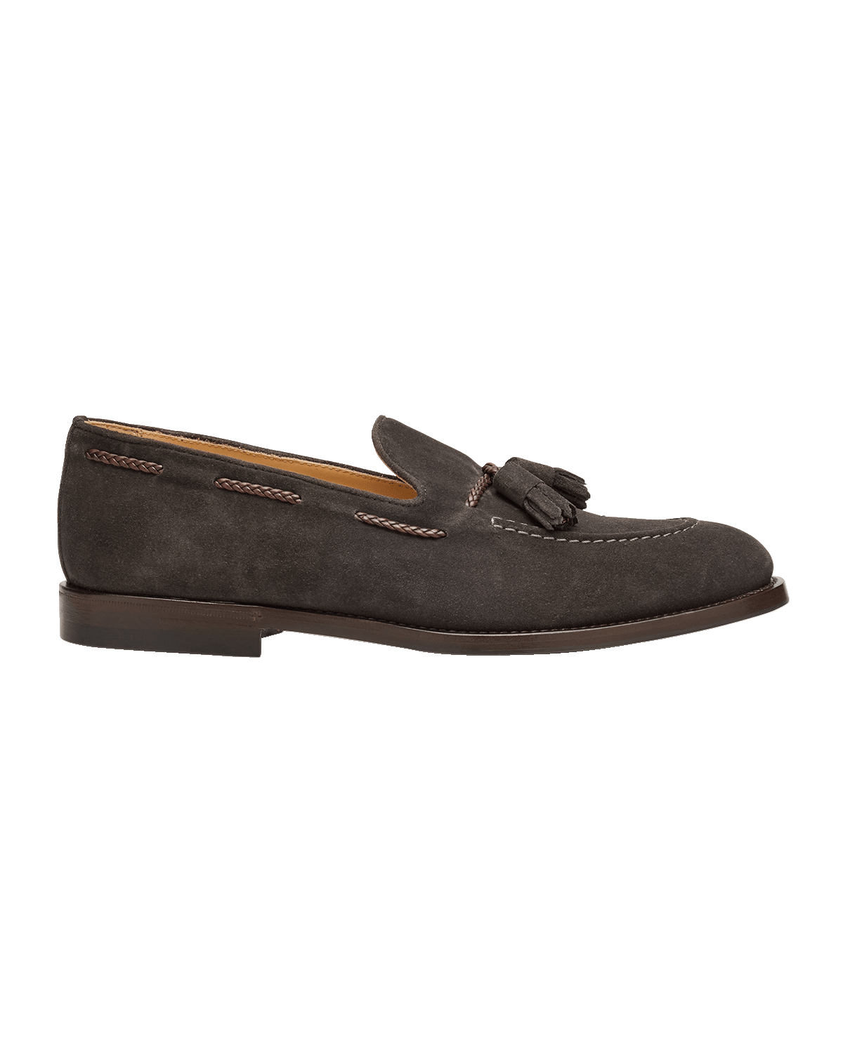 Brunello Cucinelli Men's Suede Tassel Loafers