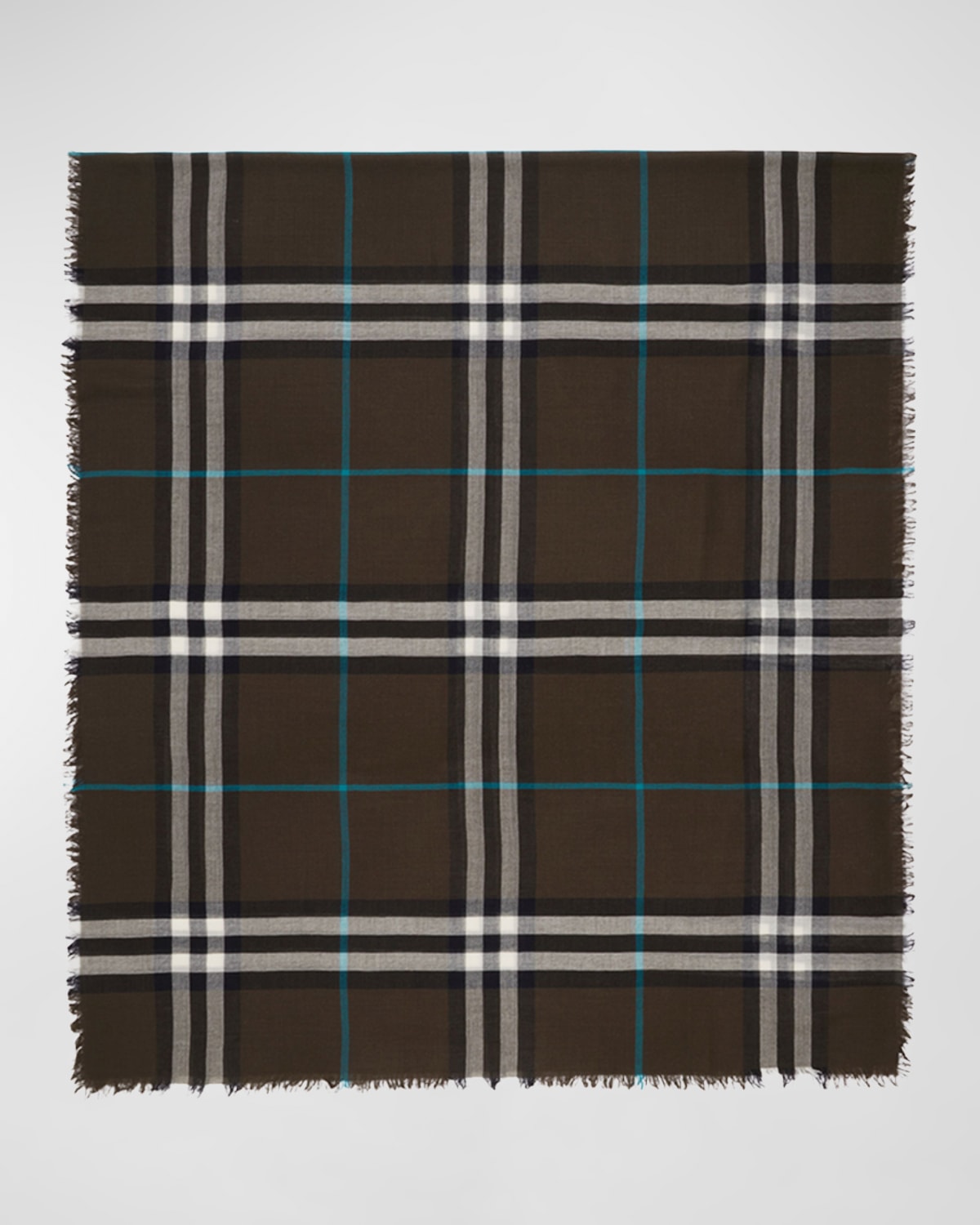 Burberry Lightweight Check Wool Scarf