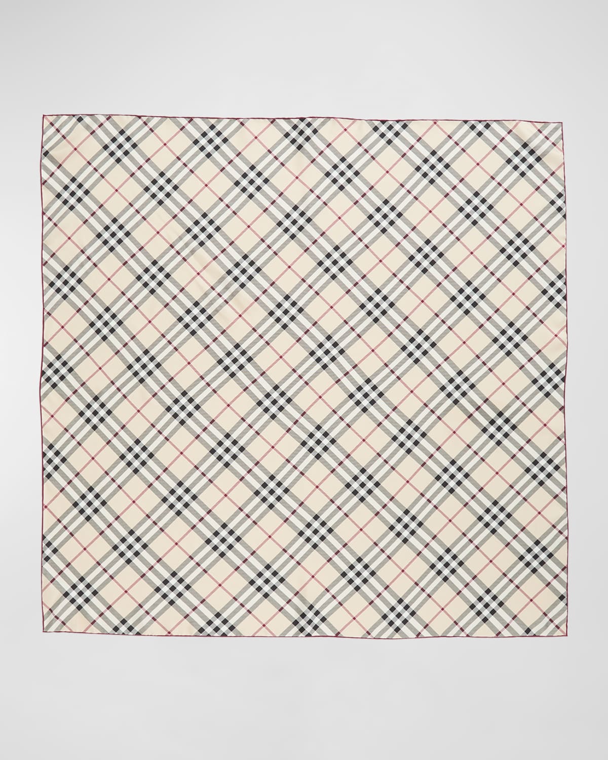 Burberry Check Silk Square Scarf