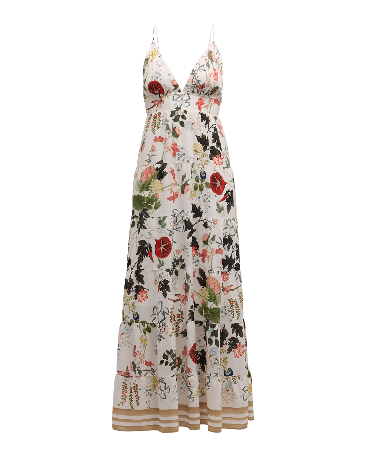 Alice + Olivia Karolina Paneled Halter Maxi Dress