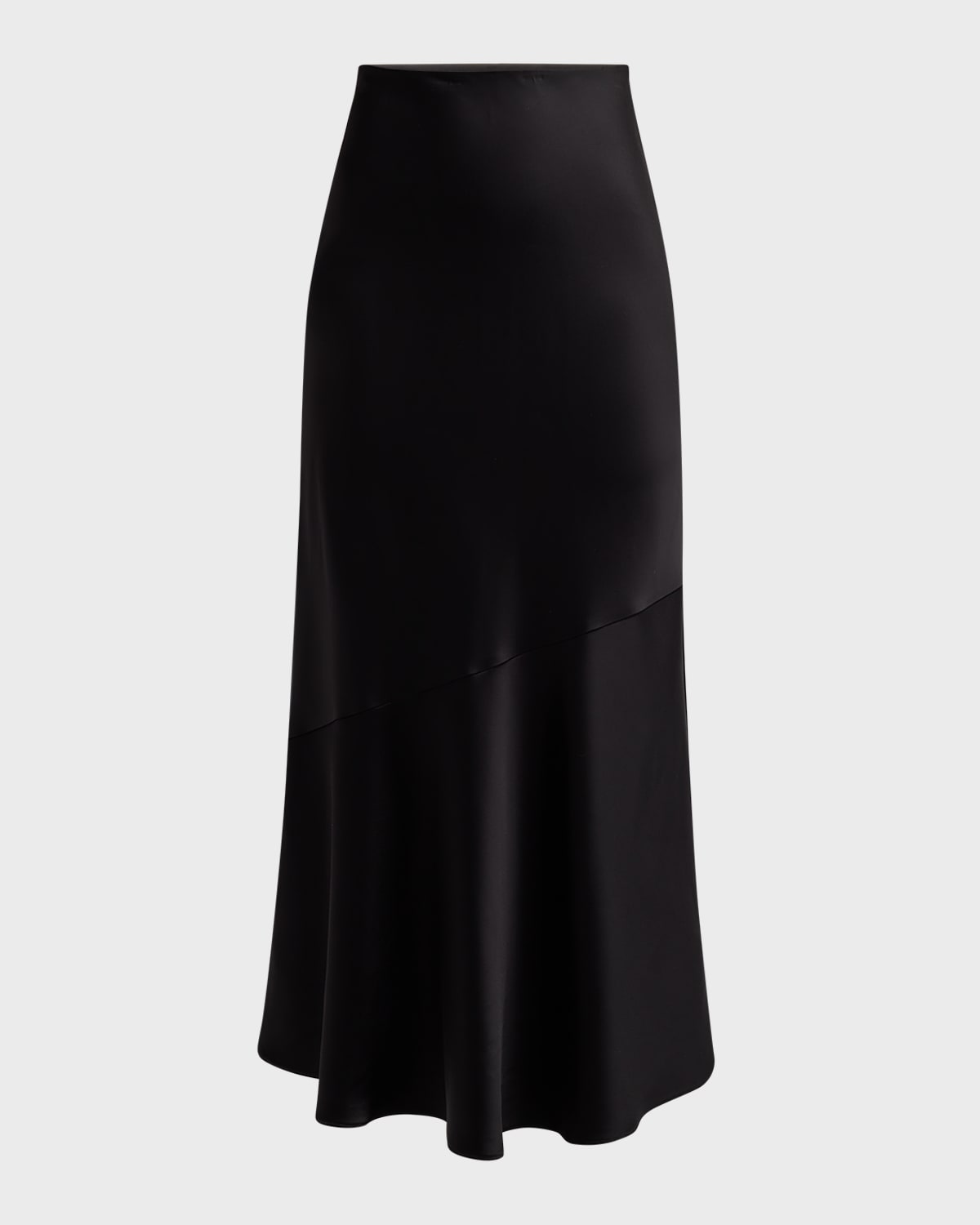 Alice + Olivia Terese Ankle-Length Satin Slip Skirt