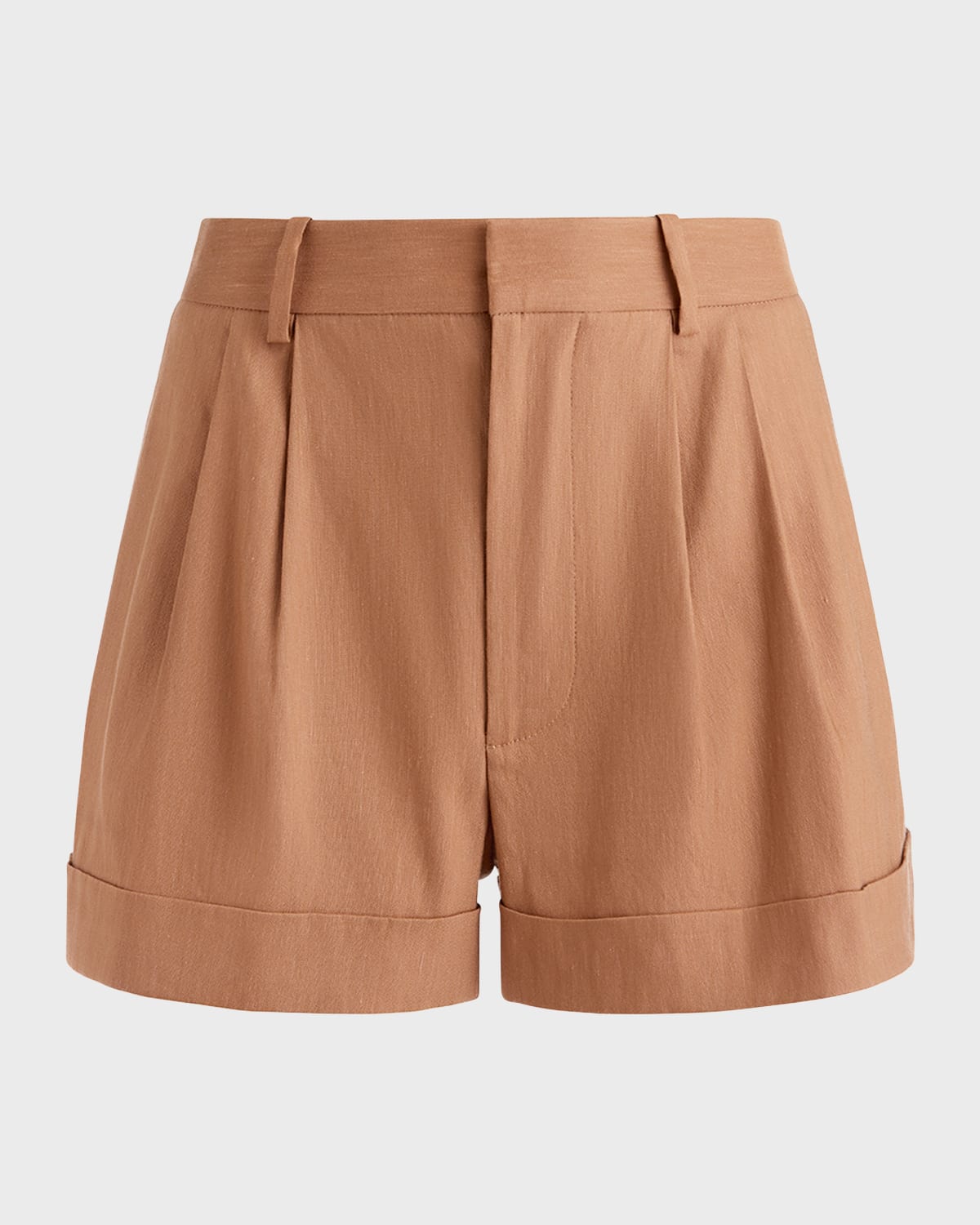 Alice + Olivia Conry Pleated Cuff Shorts