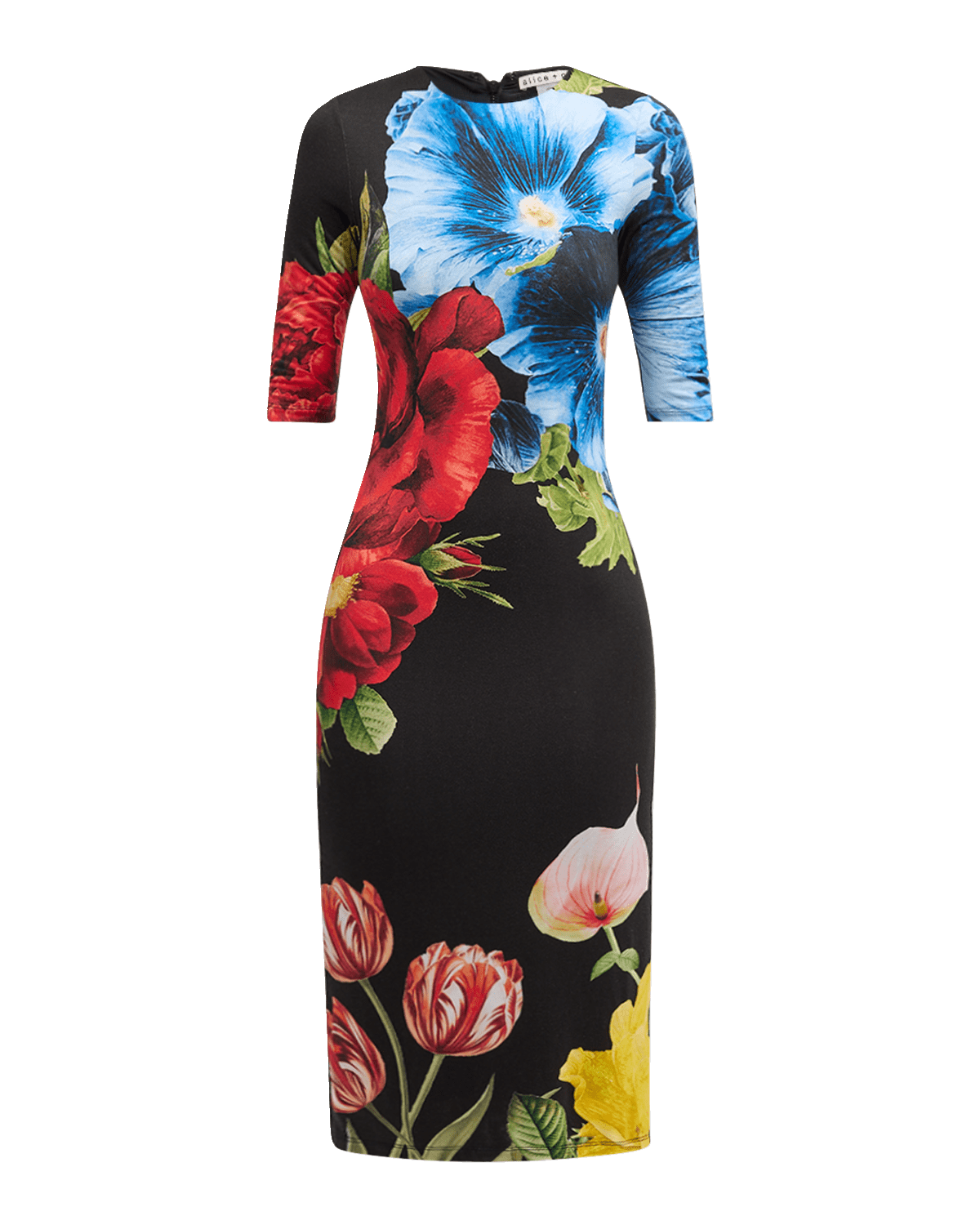 Alice + Olivia Delora Le Parisien Midi Dress