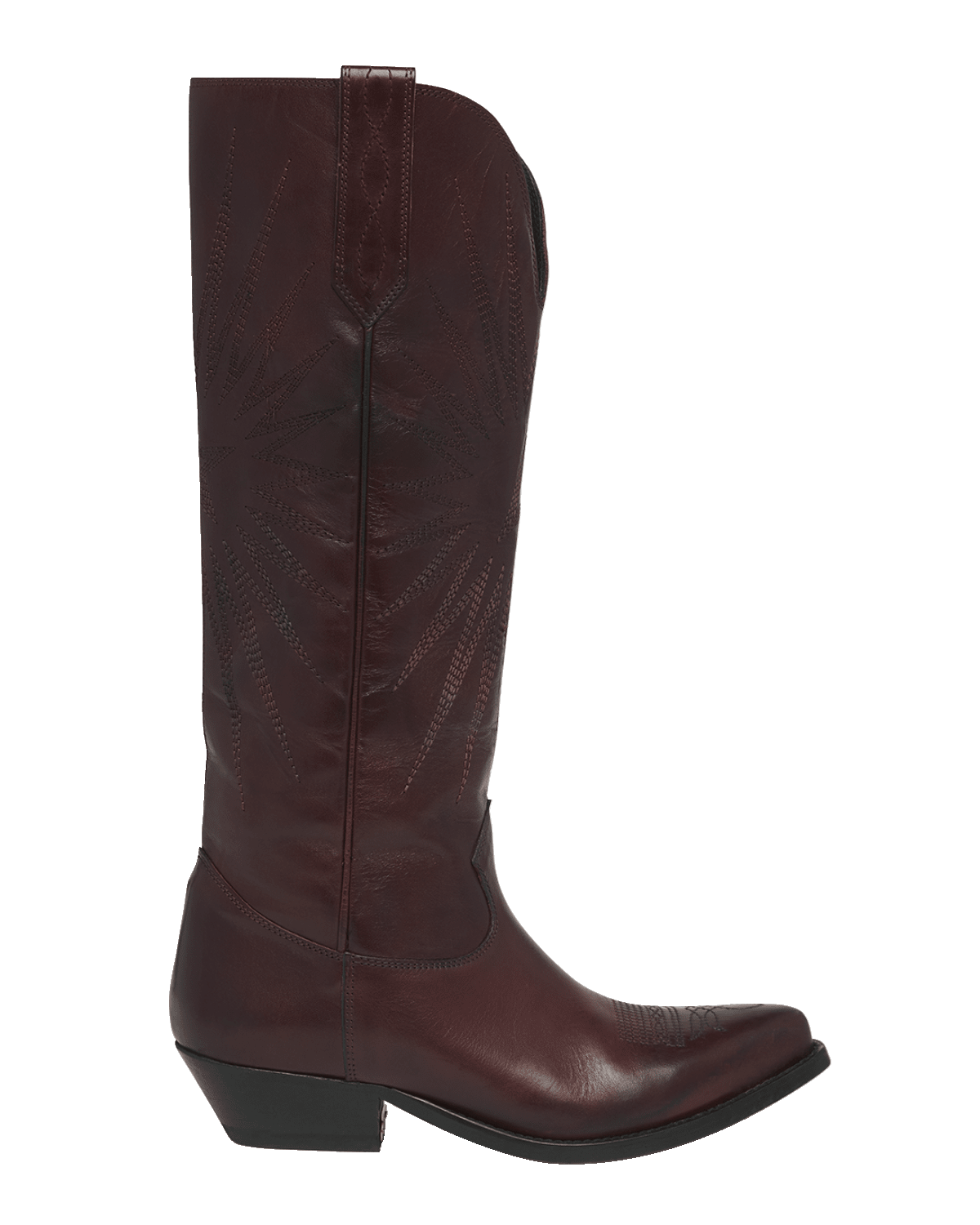 Golden Goose Wish Star Knee High Leather Cowboy Boots