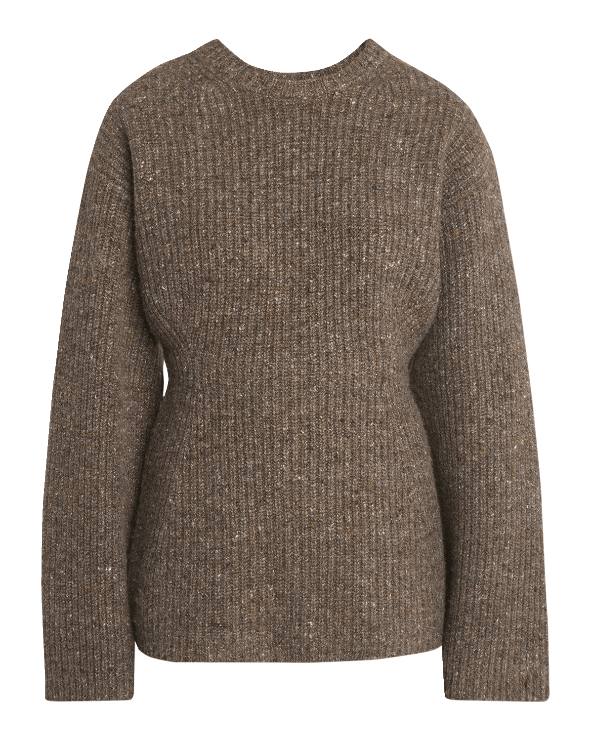 Co Ribbed Wool-Cashmere Crewneck Sweater