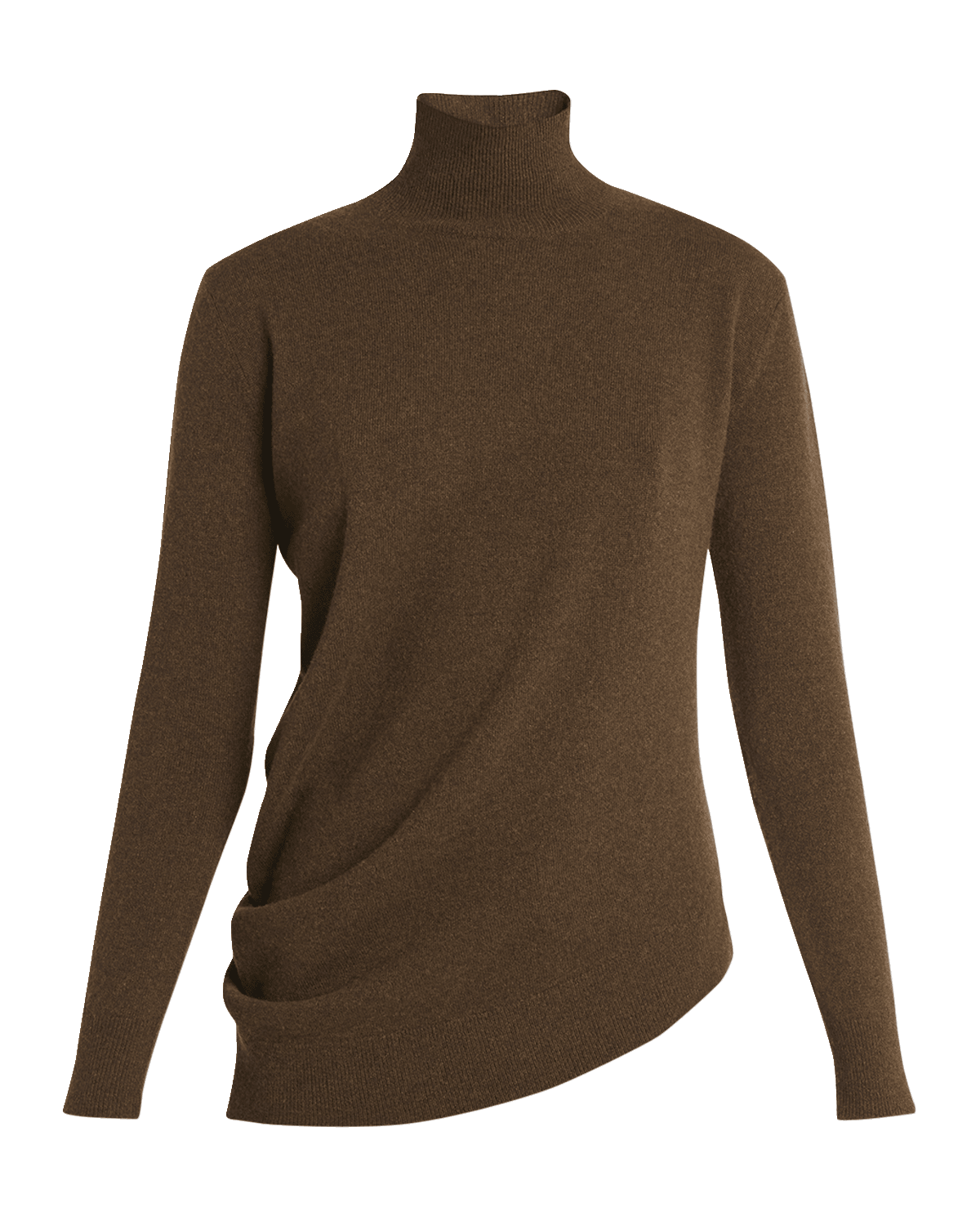 Co Draped Cashmere Turtleneck Sweater