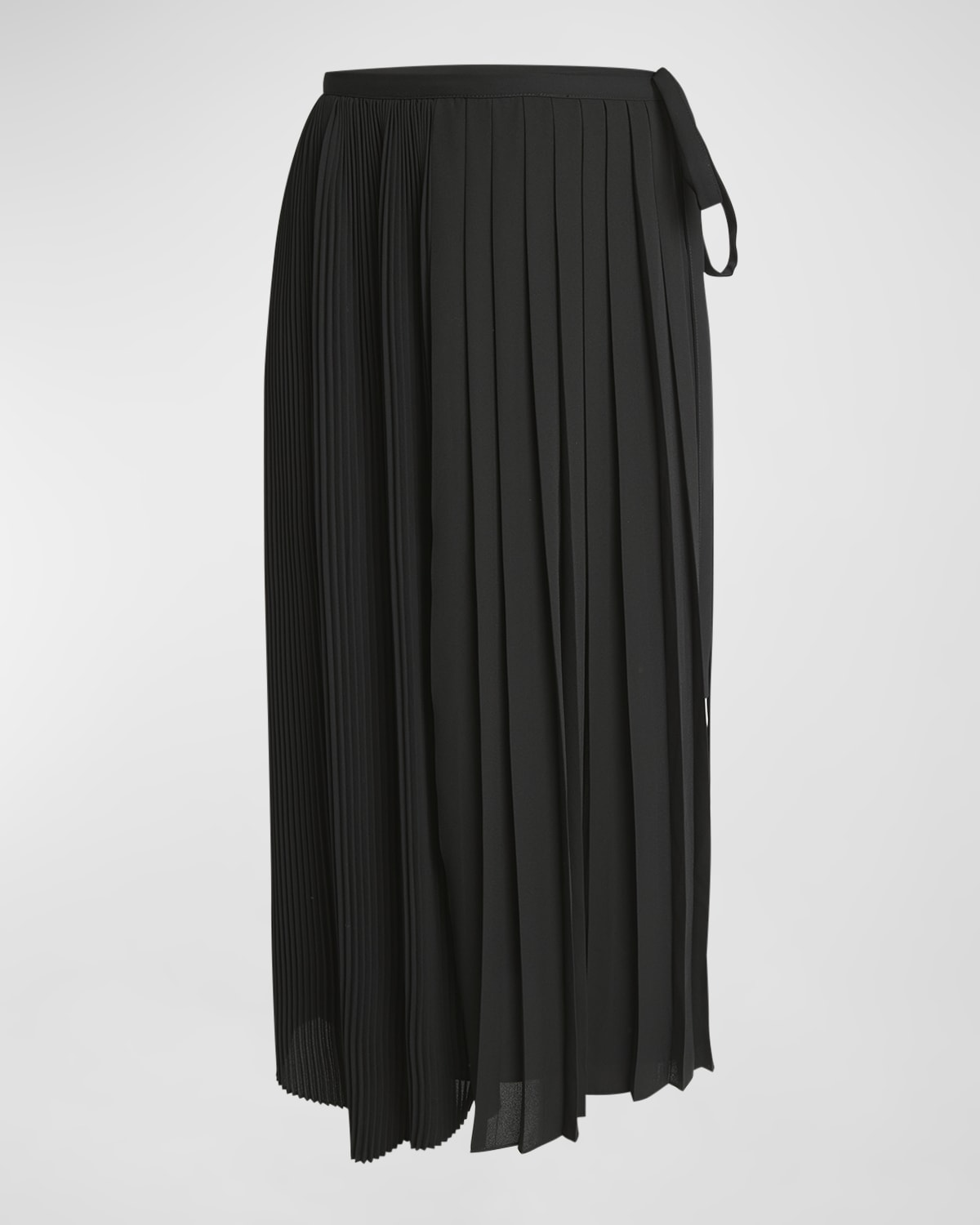 Co Plisse Midi Wrap Skirt