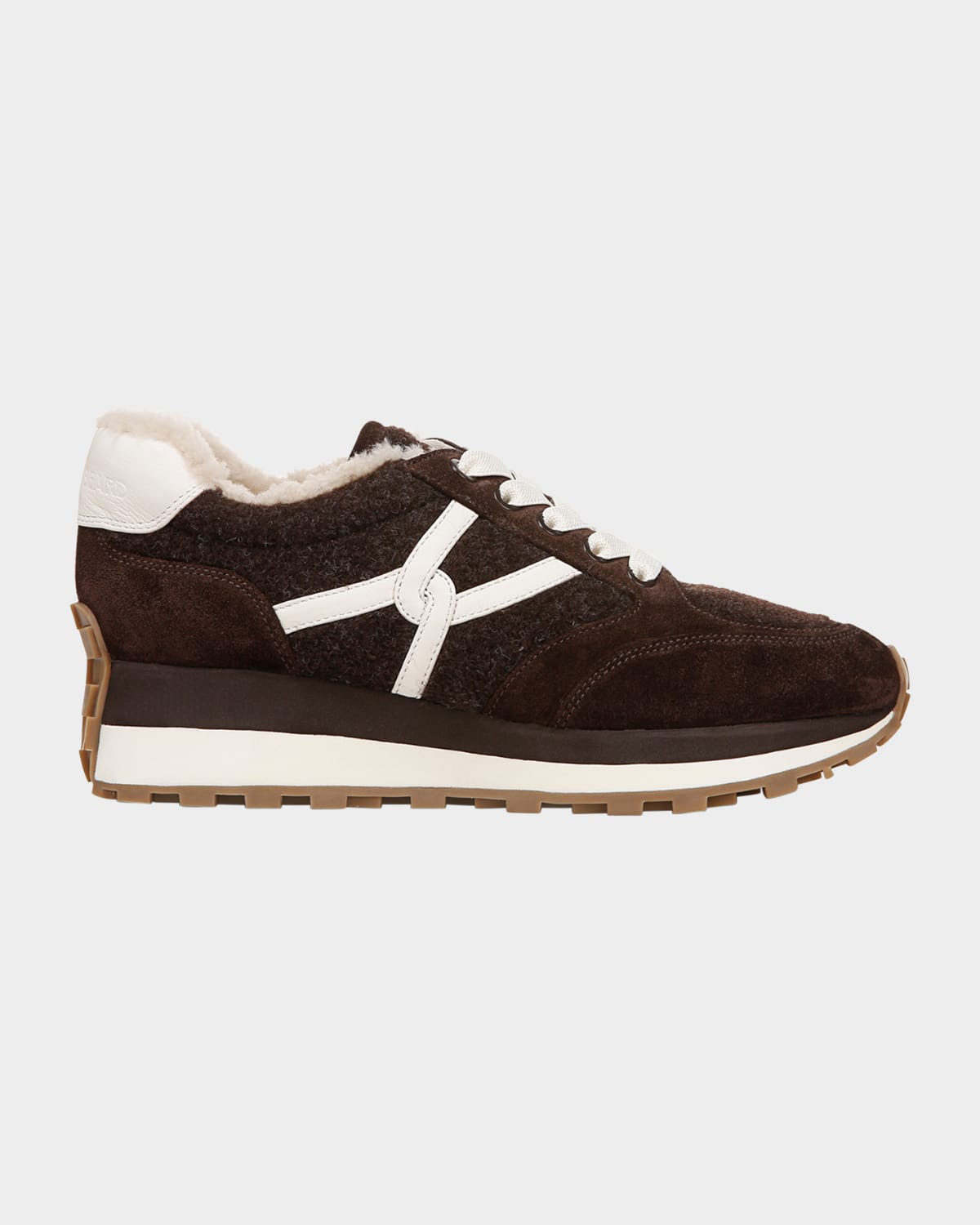 Veronica Beard Valentina Suede Shearling Retro Sneakers | Thumbnail 4 Veronica Beard Valentina Suede Shearling Retro Sneakers | Thumbnail 4