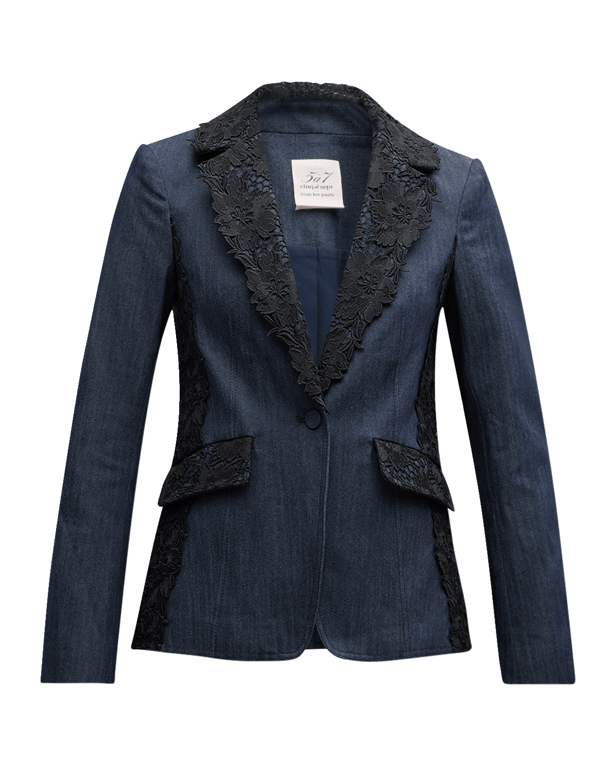 Cinq a Sept Laney Lace Denim Jacket