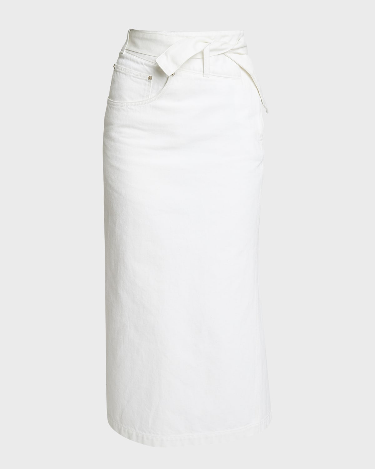 Loewe Deconstructed Denim Wrap Waist Skirt