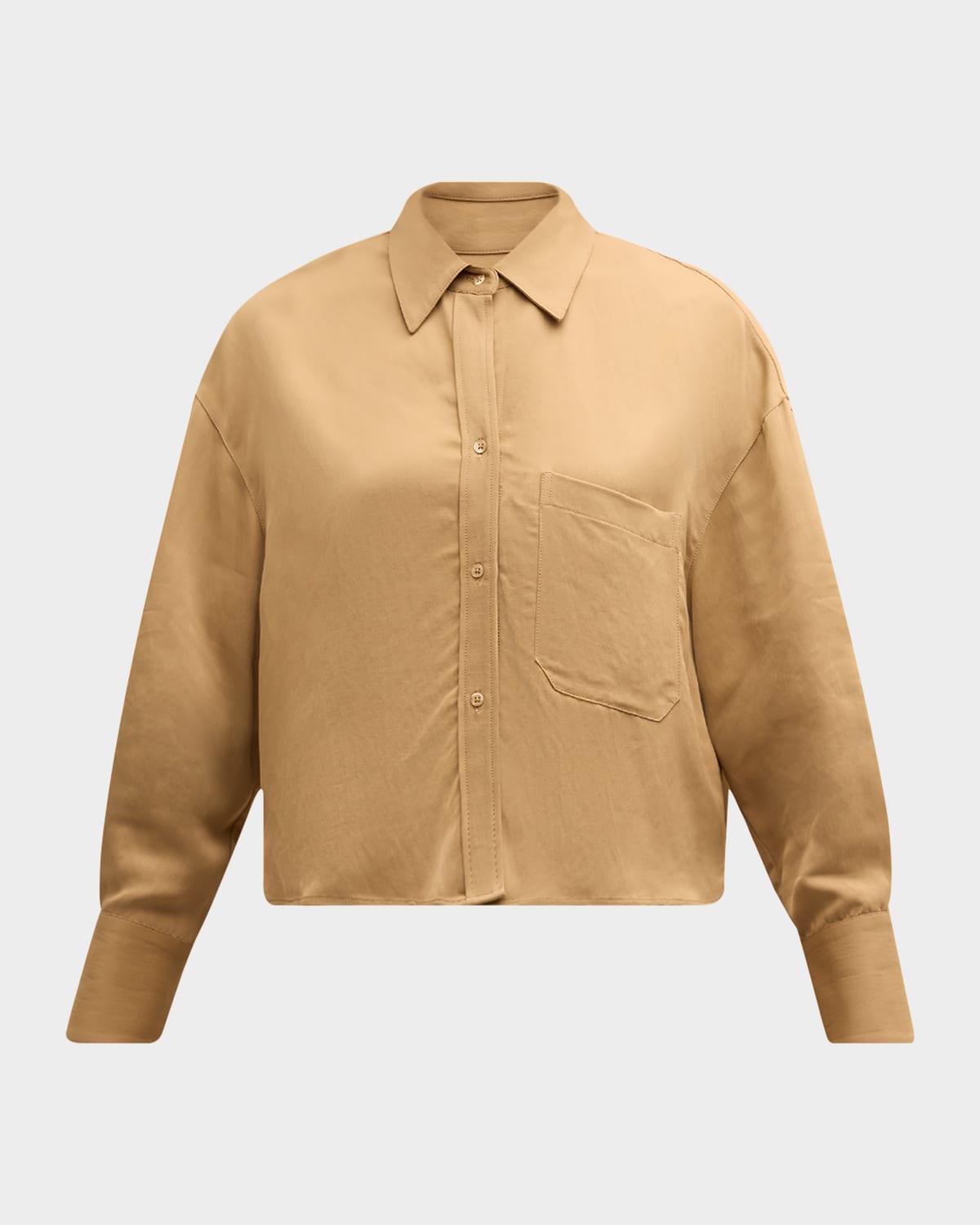 TWP Little Big Joe Linen-Blend Button-Front Shirt