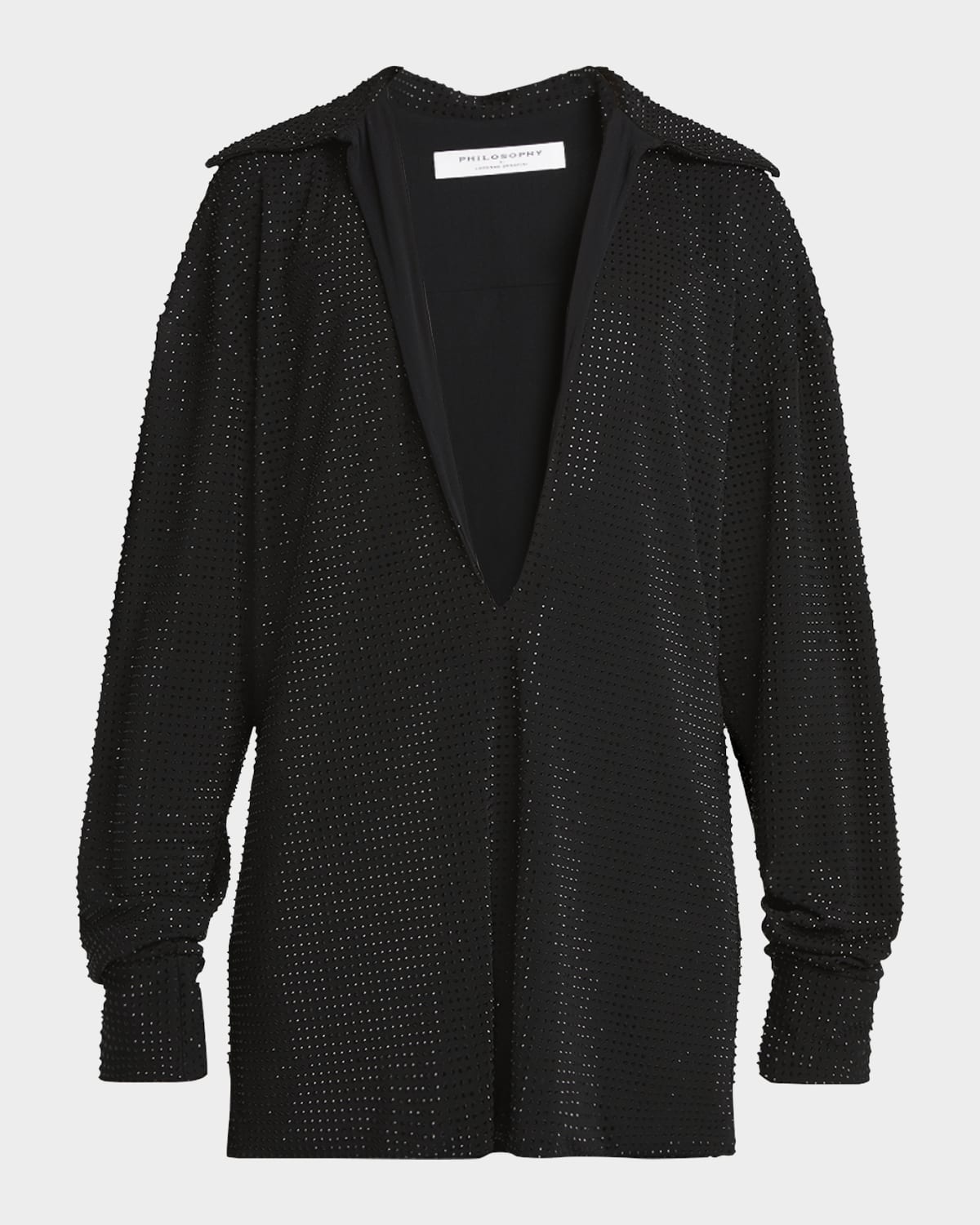 Philosophy di Lorenzo Serafini Crystal Strass Tunic