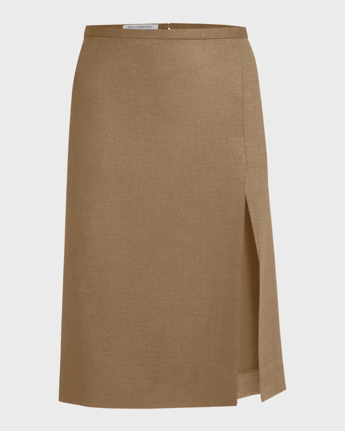 Philosophy di Lorenzo Serafini Tropical Wool Pencil Skirt