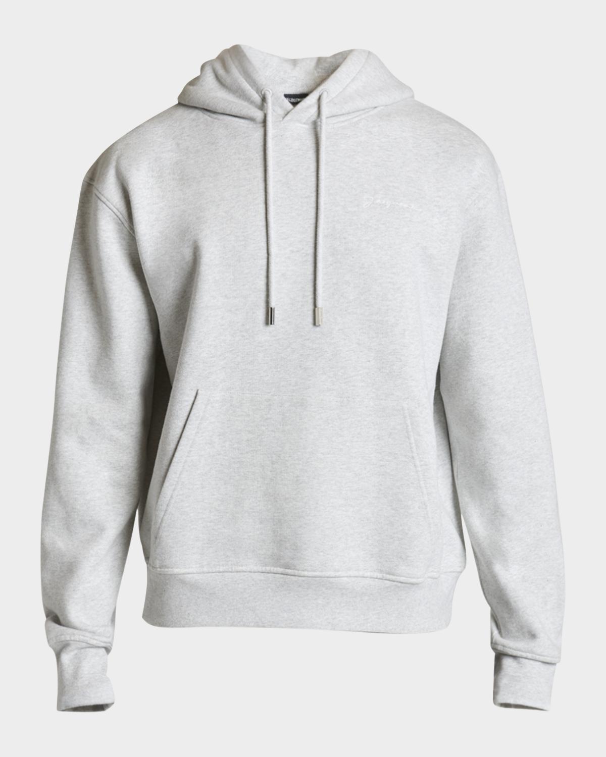 Jacquemus Men's Grosgrain Logo Hoodie