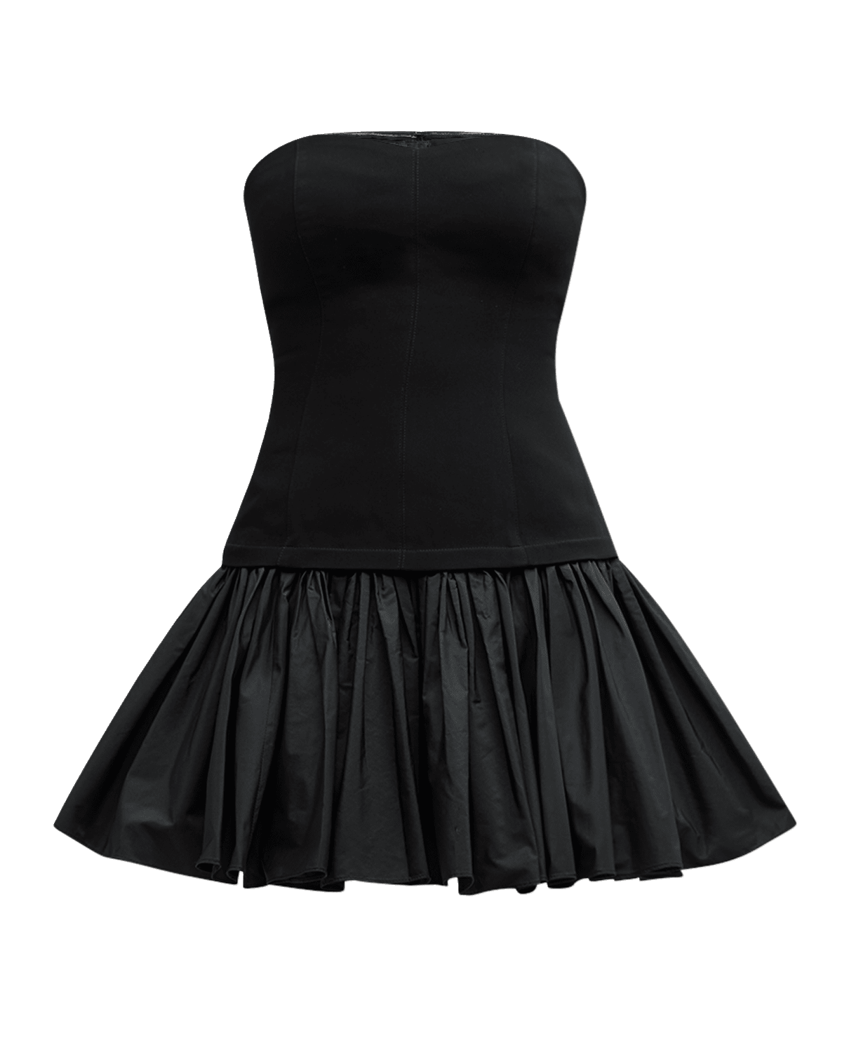 Cinq a Sept Amanda Strapless Sweetheart Fit & Flare Combo Mini Dress