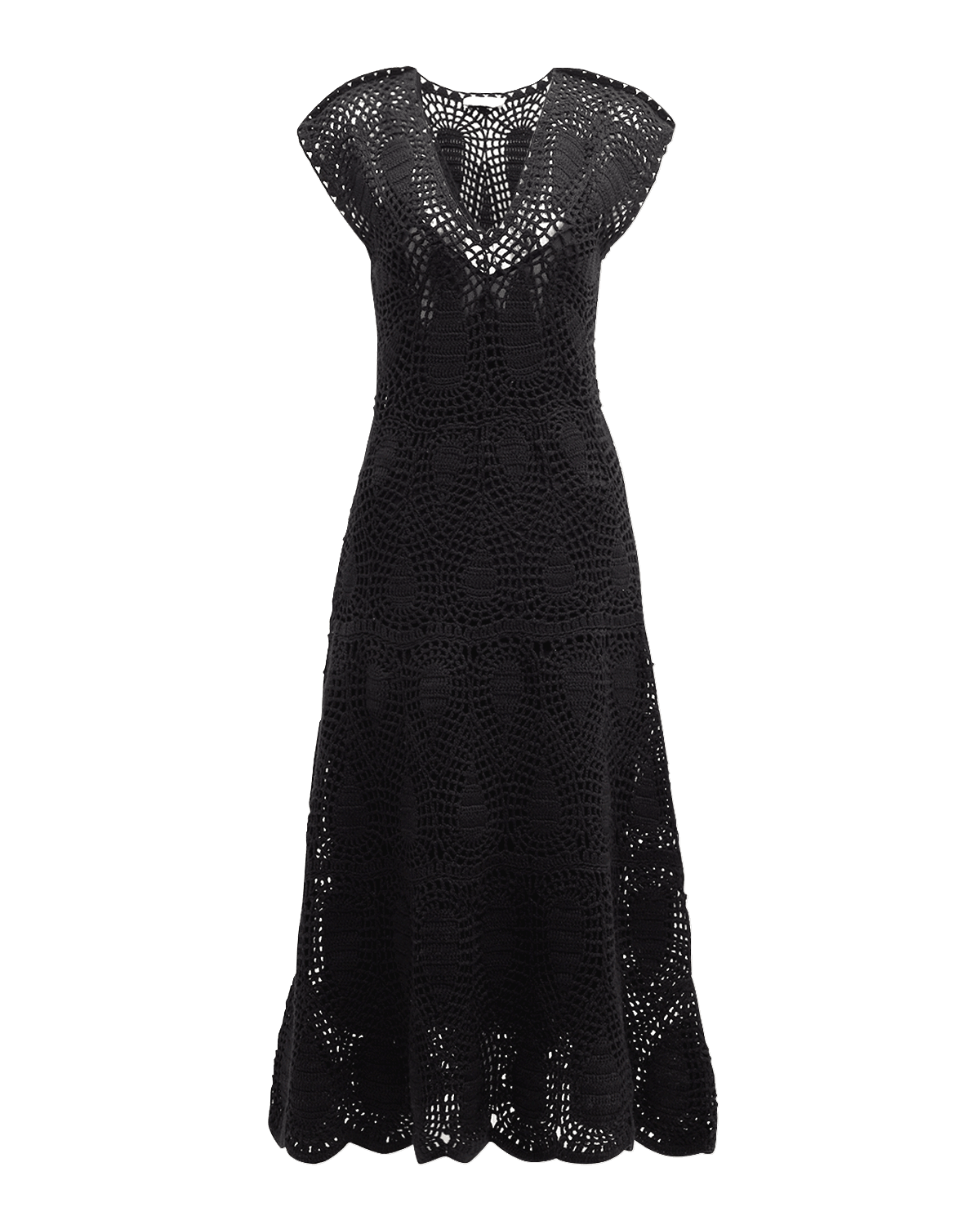 Gabriela Hearst Waldman Crochet Wool Cashmere Dress