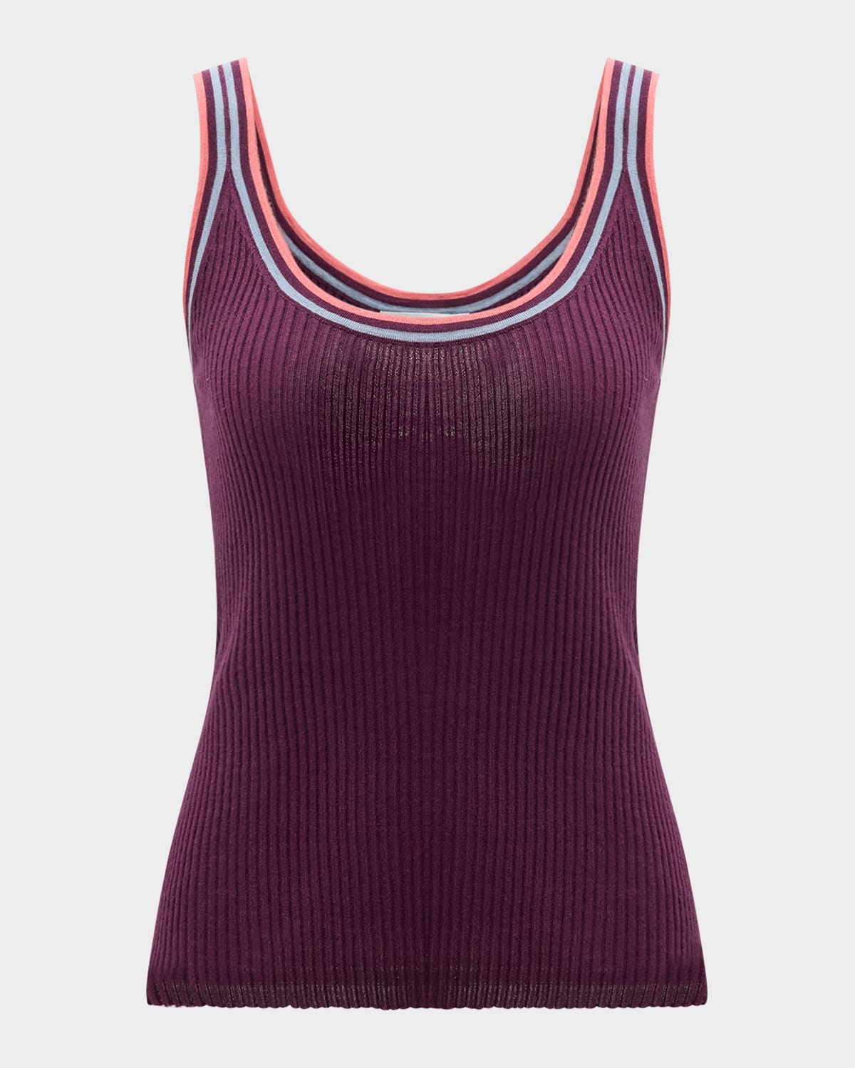 Gabriela Hearst Chen Ribbed Slim Cashmere Tank Top