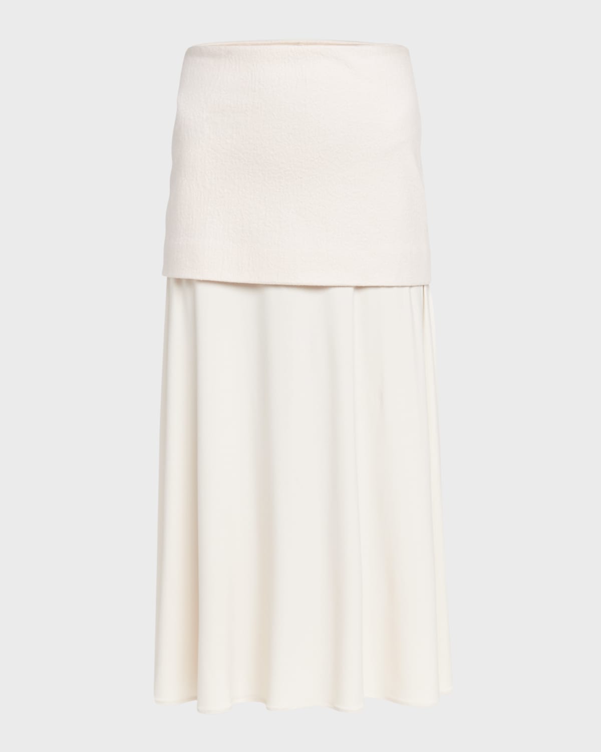 Jil Sander Layered Maxi A-Line Skirt