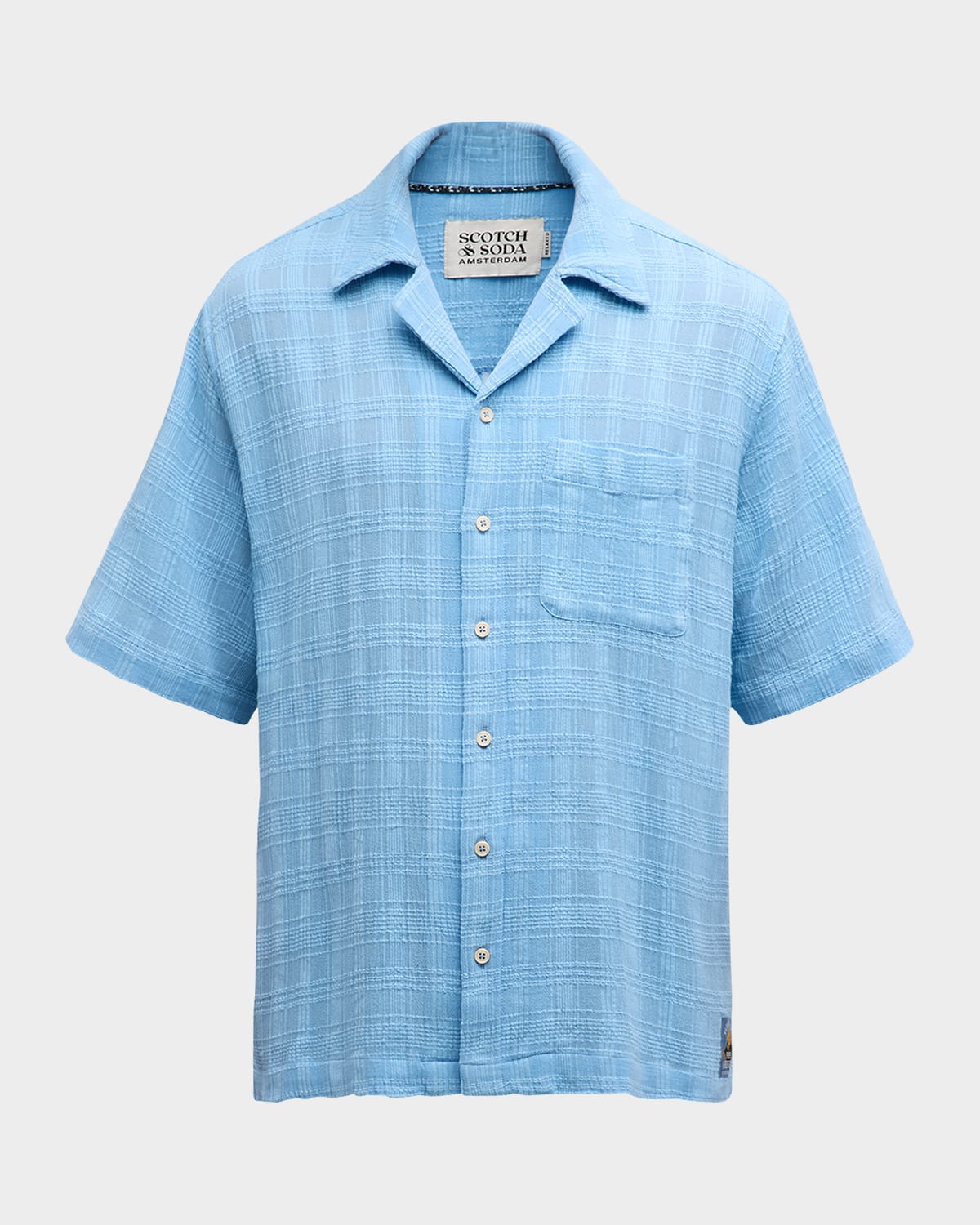Scotch & Soda Men's Lightweight Check Camp Shirt