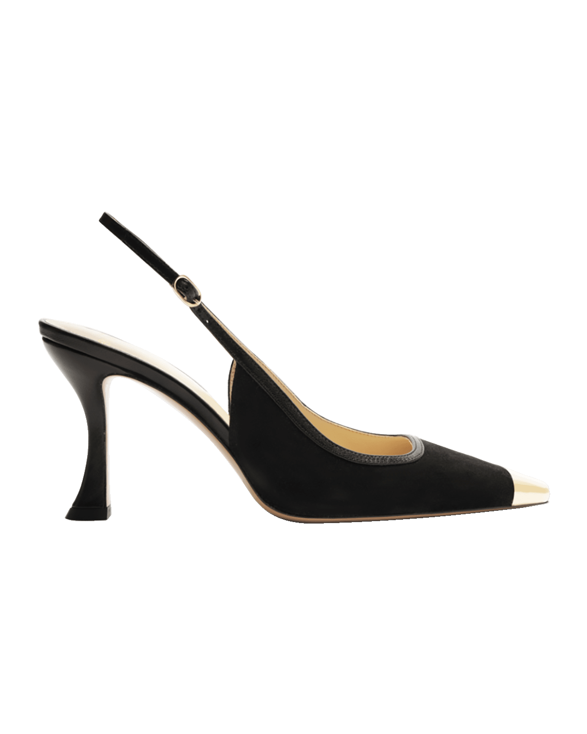 Alexandre Birman Olivia Suede Cap-Toe Slingback Pumps