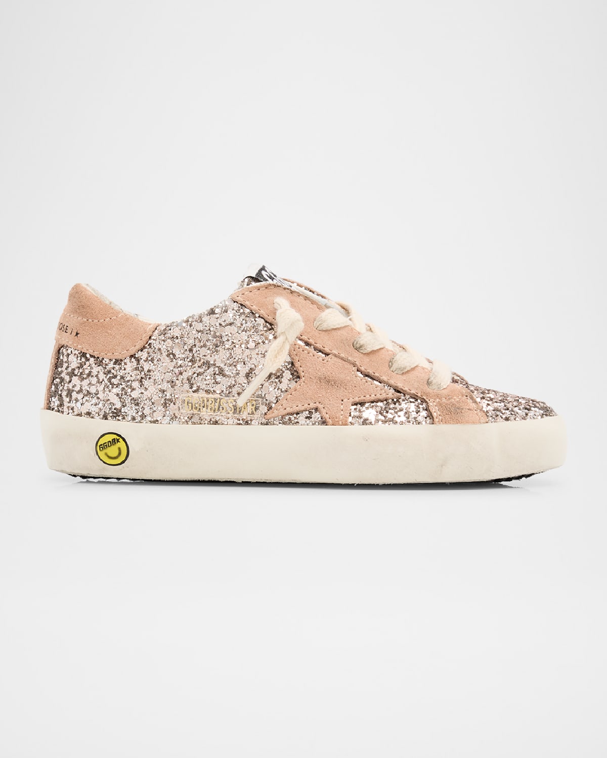 Golden Goose Superstar Mixed Leather Low-Top Sneakers, Baby/Toddlers