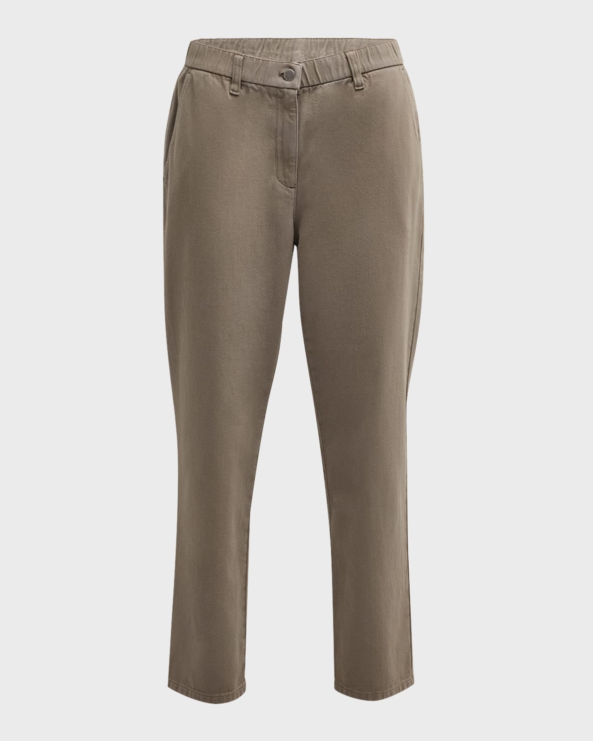 Eileen Fisher Petite Cropped Organic Cotton Utility Pants