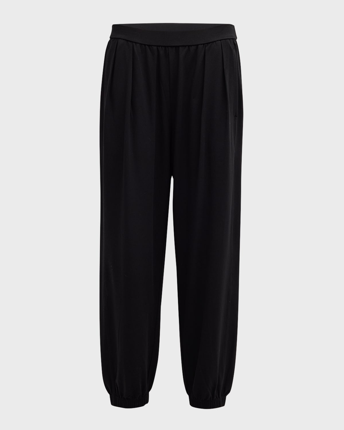 Eileen Fisher Pleated Stretch Jersey Lantern Pants