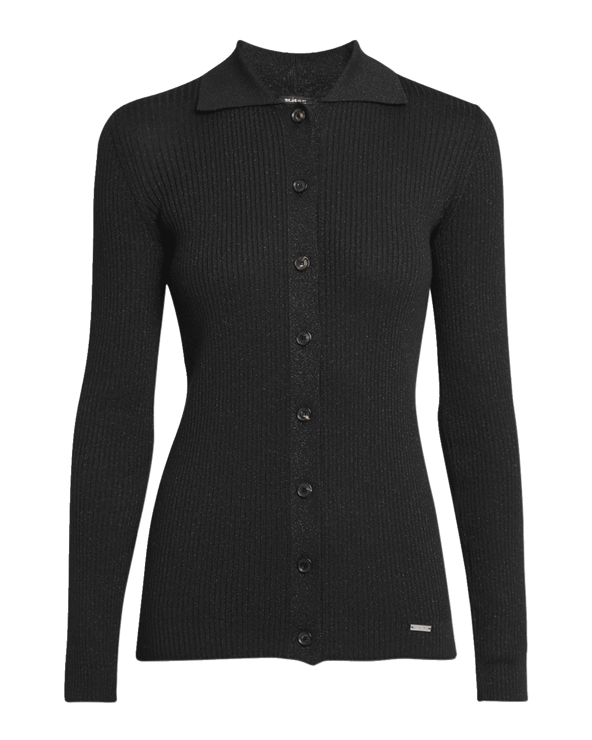 Kiton Ribbed Slim Wool Polo Top