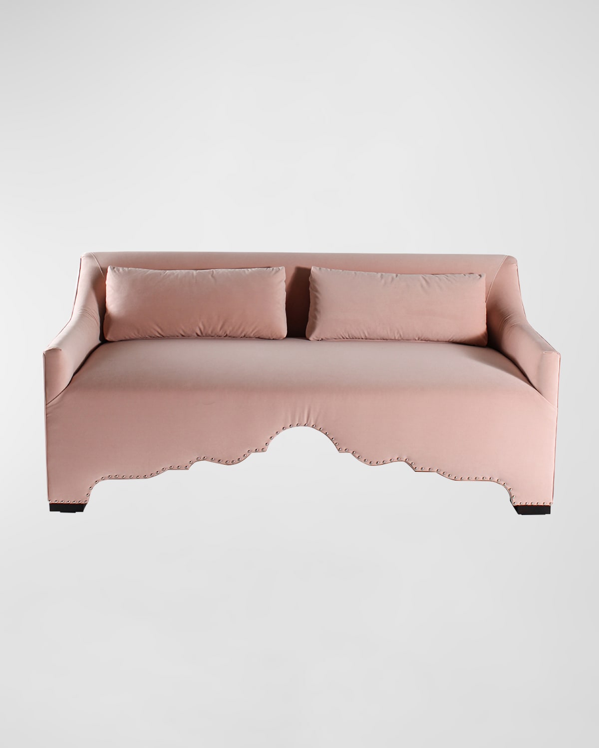 Peninsula Home Collection Adeline Velvet Sofa, 74" In Pink
