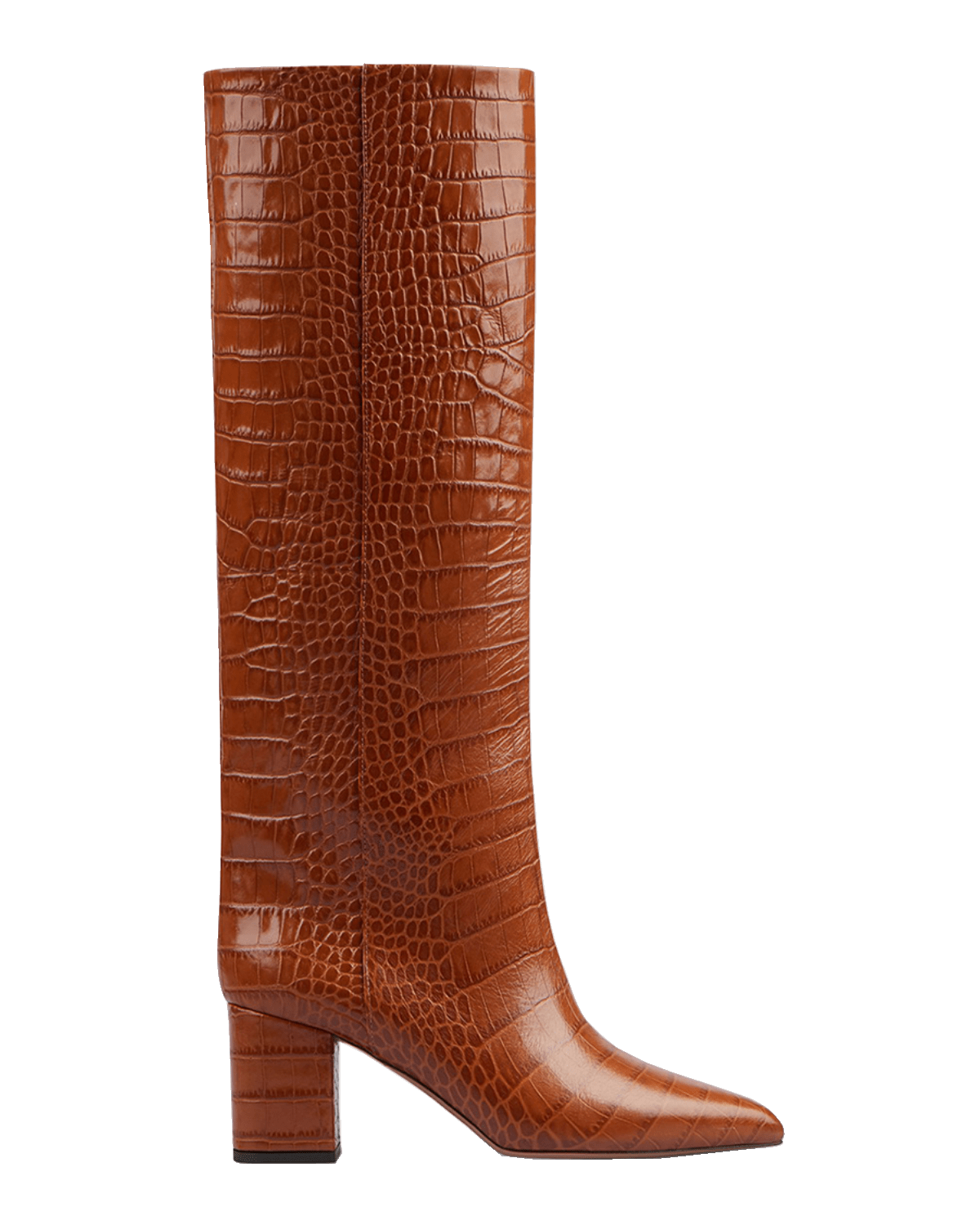 Paris Texas Anja Knee-High Croc-Embossed Leather Boots